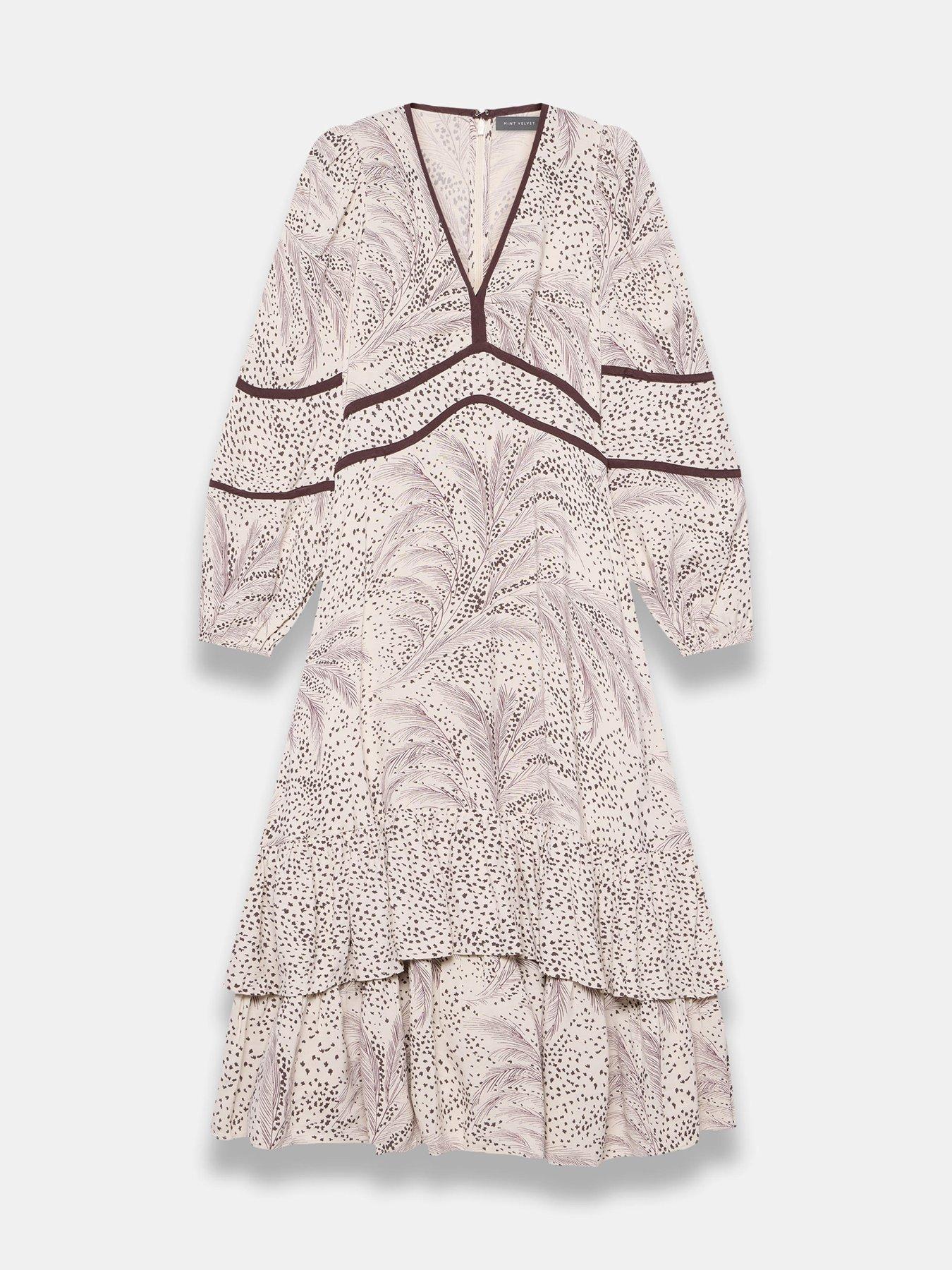 Image 5 of 6 of Mint Velvet Printed Boho Maxi Dress - Cream
