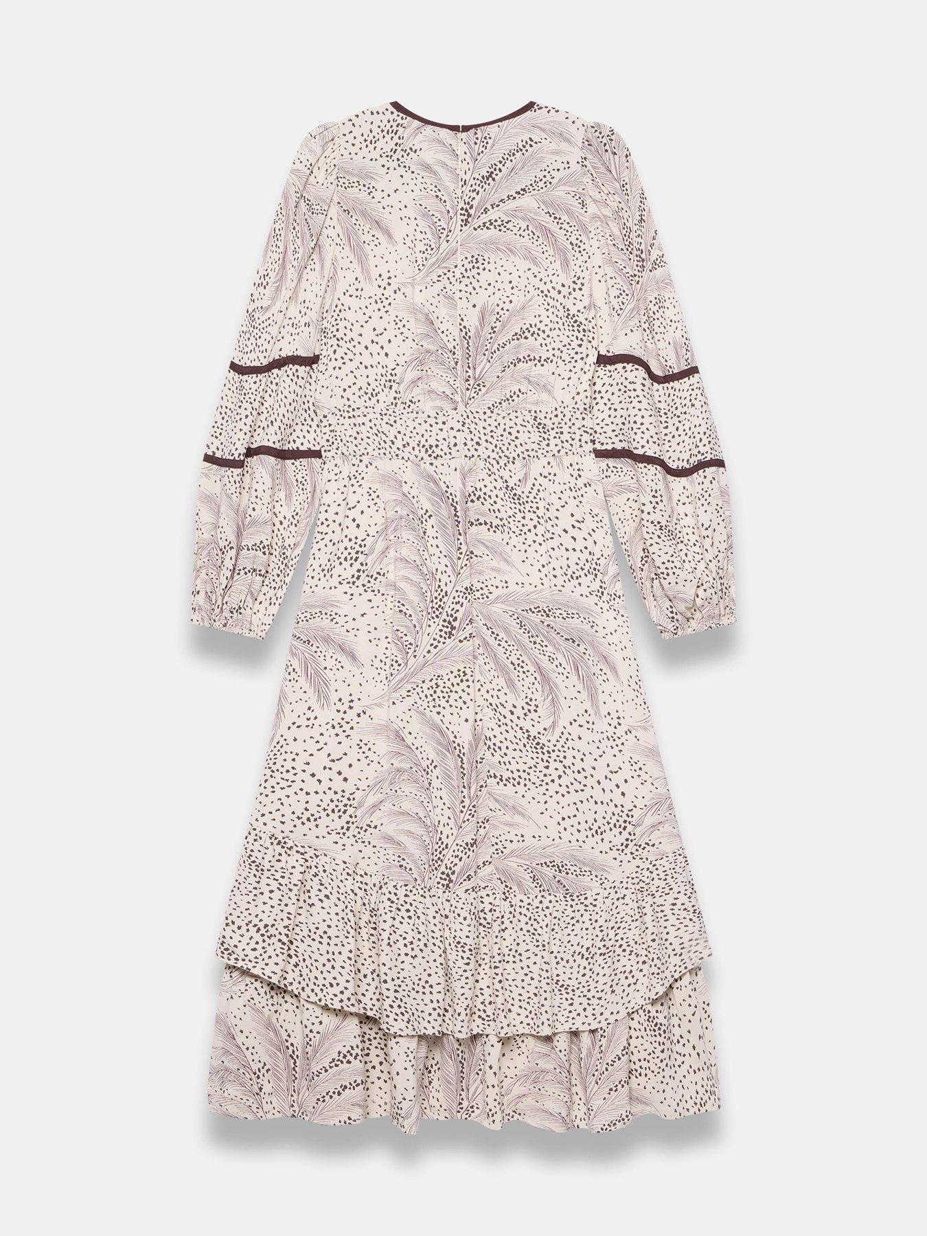 Image 6 of 6 of Mint Velvet Printed Boho Maxi Dress - Cream