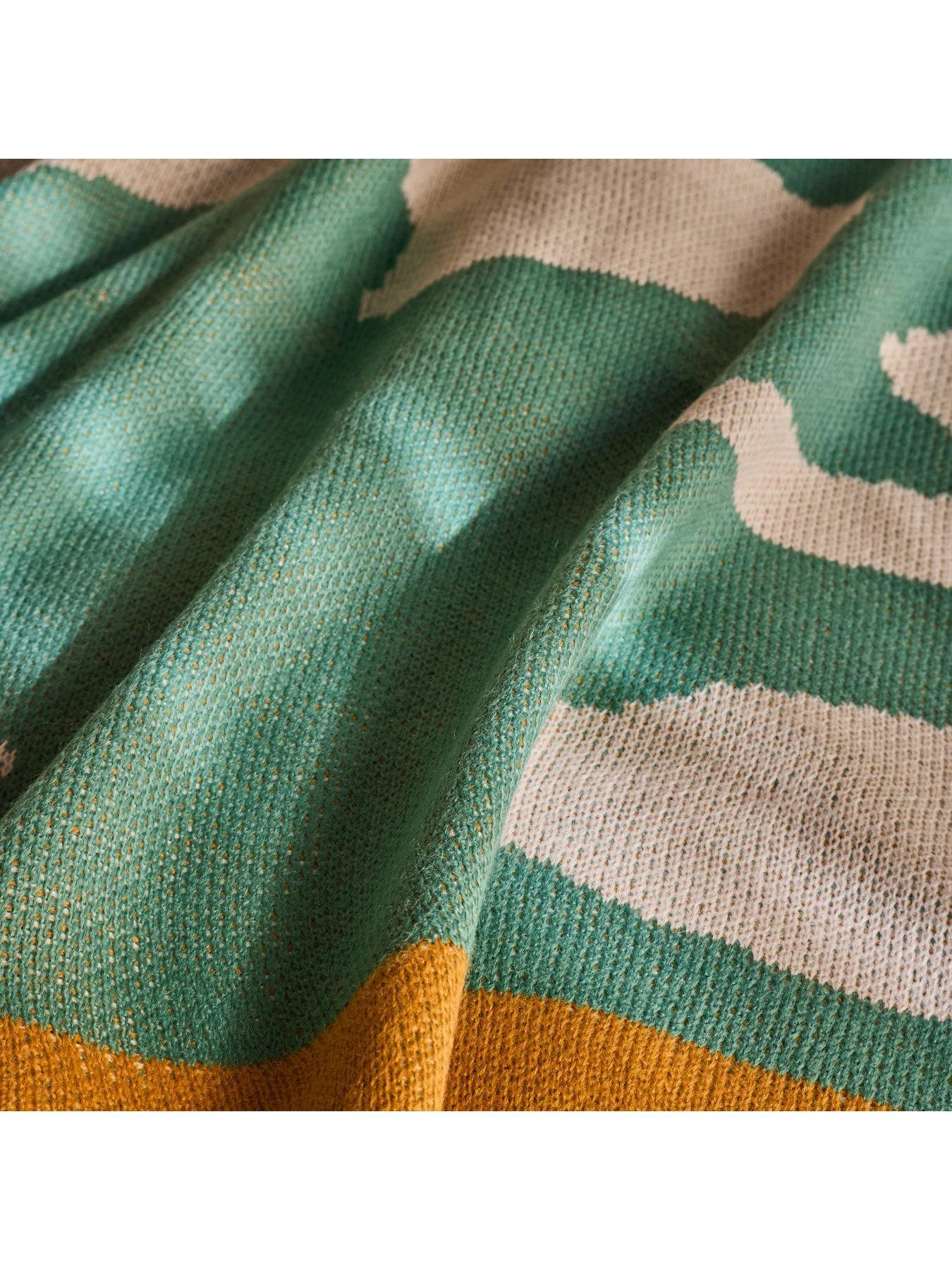 Image 4 of 6 of Made Ripple 130x180 Throw Teal