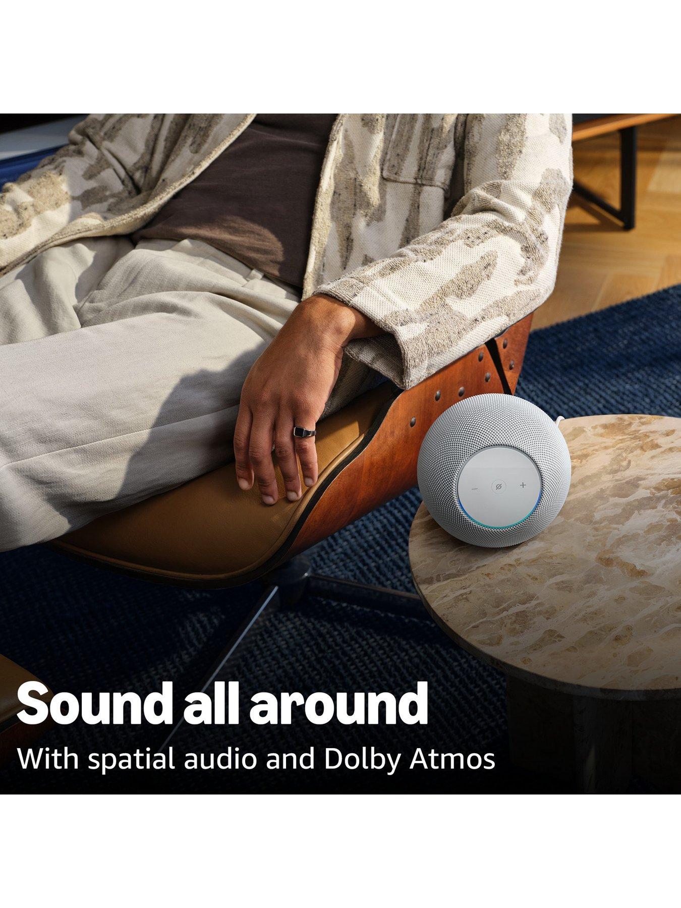 Image 3 of 7 of Amazon Echo Studio (2025 release) - Glacier White