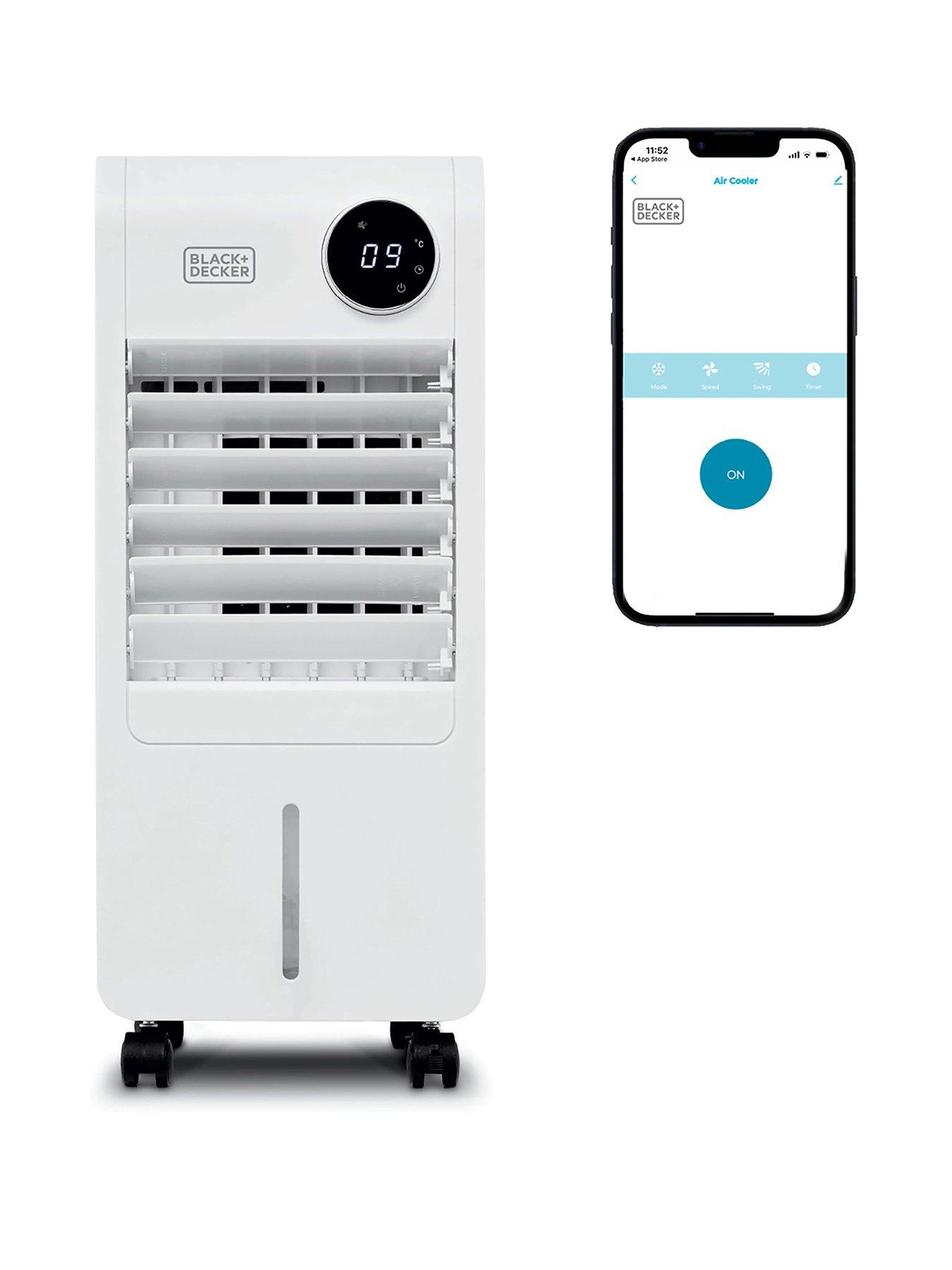 Image 1 of 6 of Black & Decker Smart Digital Air Cooler, 3 Airflow Modes, 7L Water Tank, White