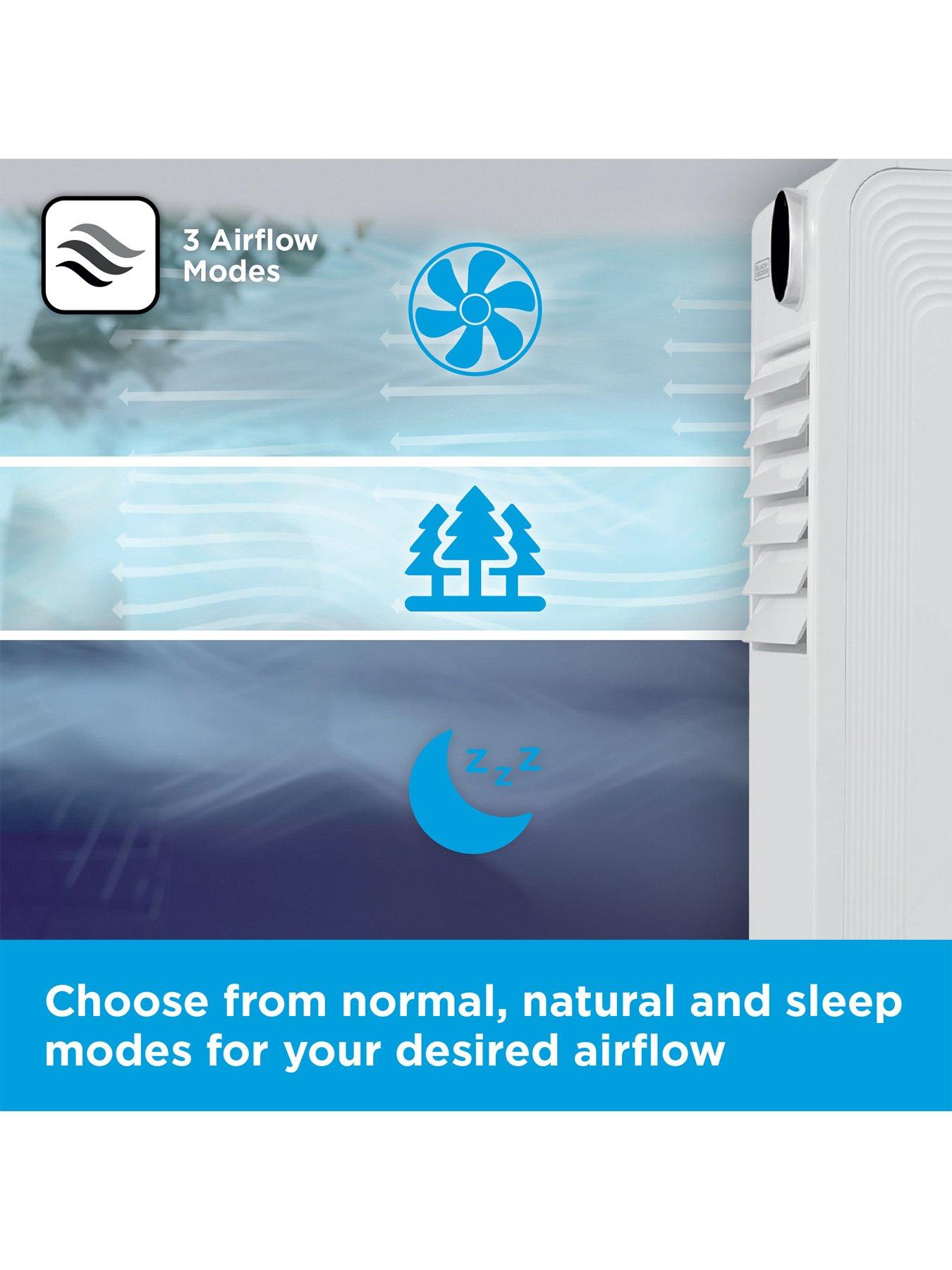Image 5 of 6 of Black & Decker Smart Digital Air Cooler, 3 Airflow Modes, 7L Water Tank, White