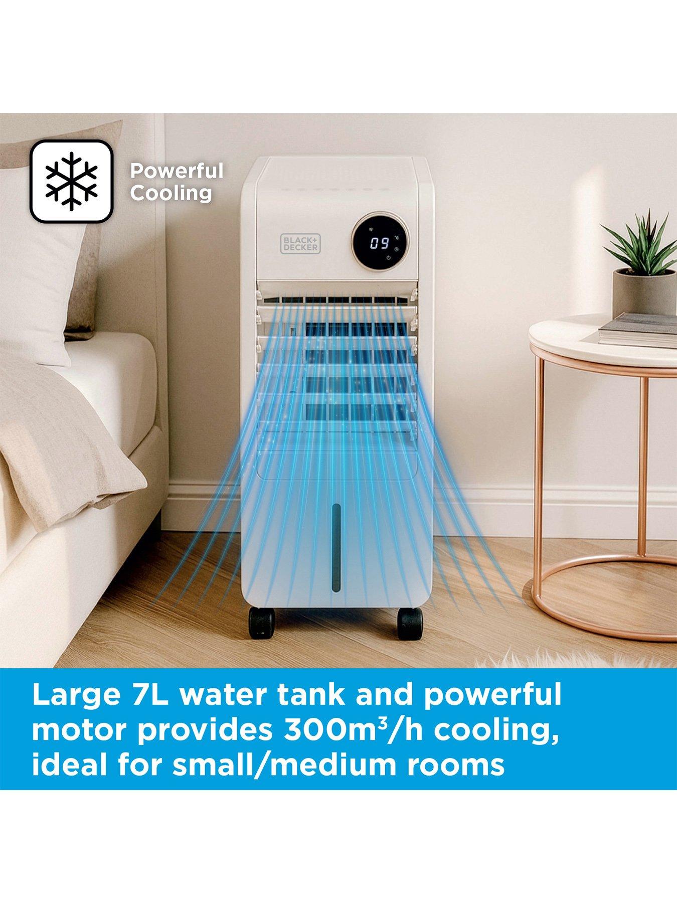 Image 3 of 6 of Black & Decker Smart Digital Air Cooler, 3 Airflow Modes, 12L Water Tank, White