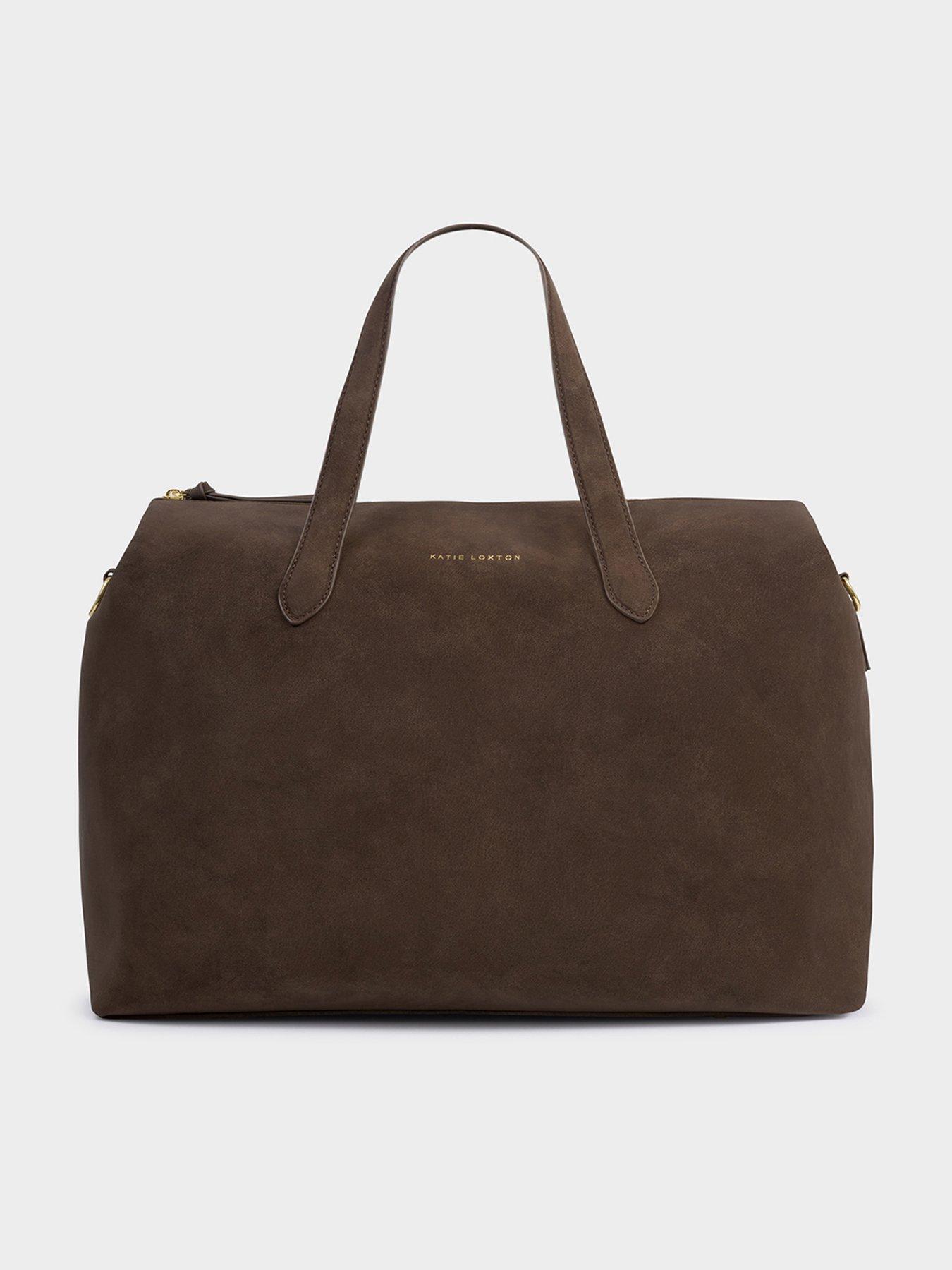 Katie Loxton Milan Cabin Bag - Chocolate Washed Suedette