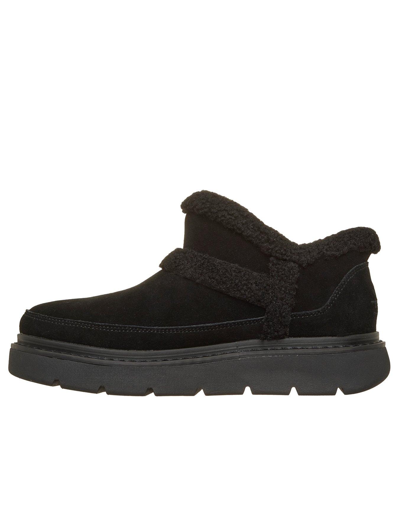 Image 6 of 6 of Skechers Womens Keepsakes Lite Winter Snug Slip-ins Memory Foam Bootie - Black