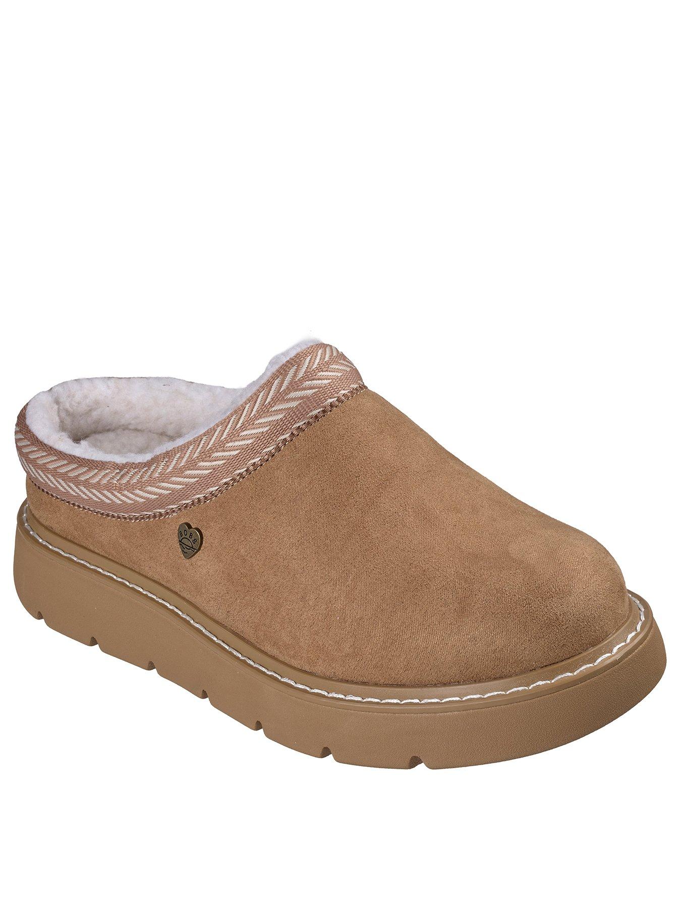 Image 2 of 6 of Skechers Keepsakes Lite Cozy Fest Vegan Suede Slipper W/ Faux Shearling - Chestnut Microfiber