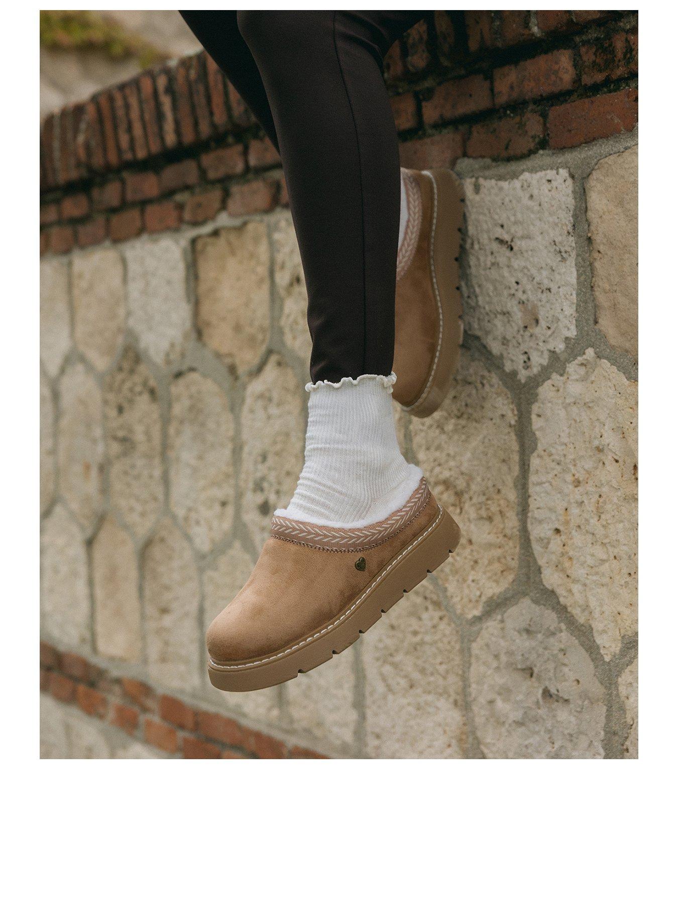 Image 3 of 6 of Skechers Keepsakes Lite Cozy Fest Vegan Suede Slipper W/ Faux Shearling - Chestnut Microfiber