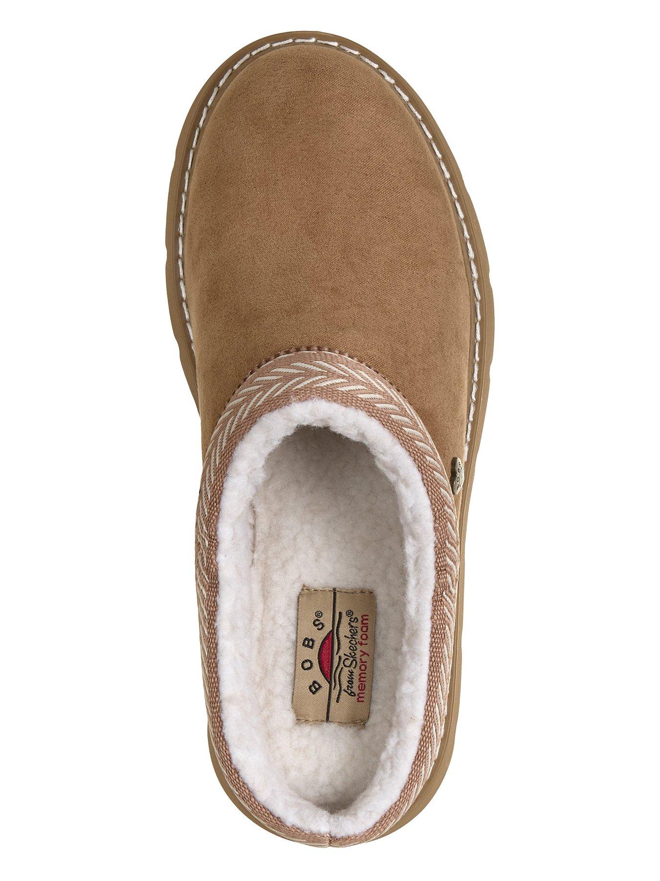 Image 4 of 6 of Skechers Keepsakes Lite Cozy Fest Vegan Suede Slipper W/ Faux Shearling - Chestnut Microfiber