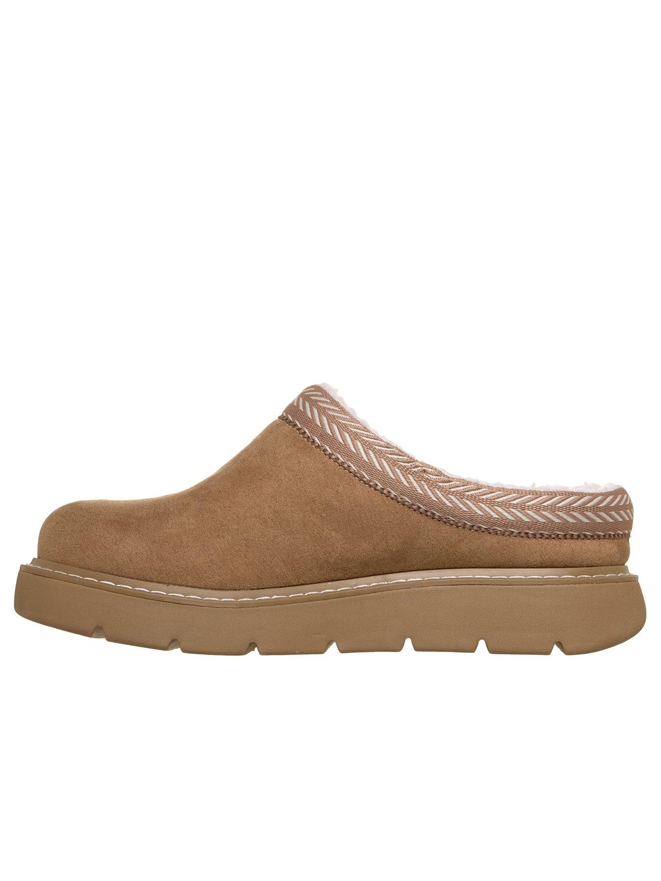 Image 6 of 6 of Skechers Keepsakes Lite Cozy Fest Vegan Suede Slipper W/ Faux Shearling - Chestnut Microfiber