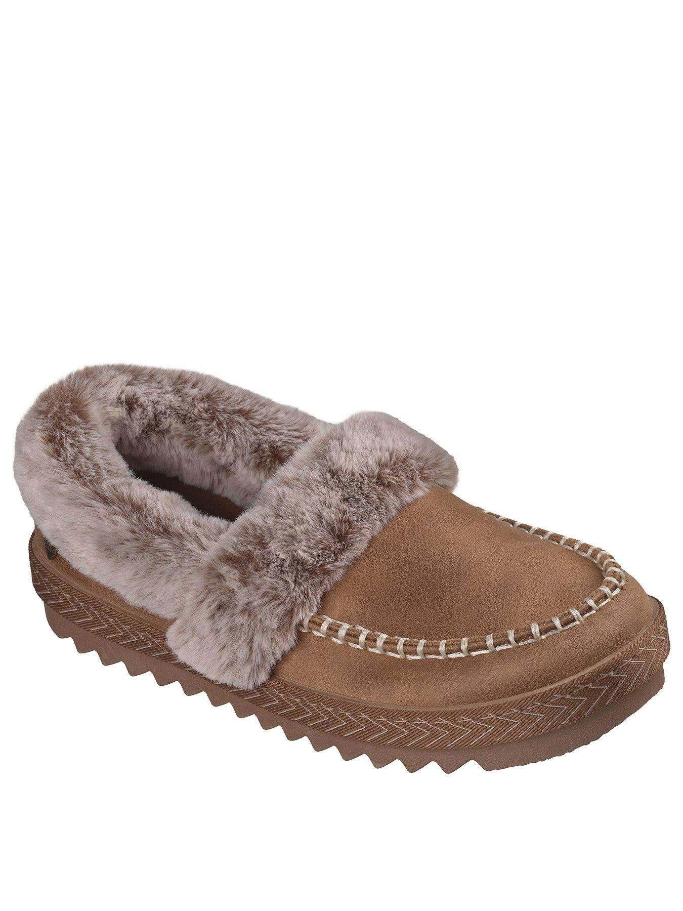 Image 2 of 6 of Skechers Cosy Kiss Slip-On Loafers - Brown
