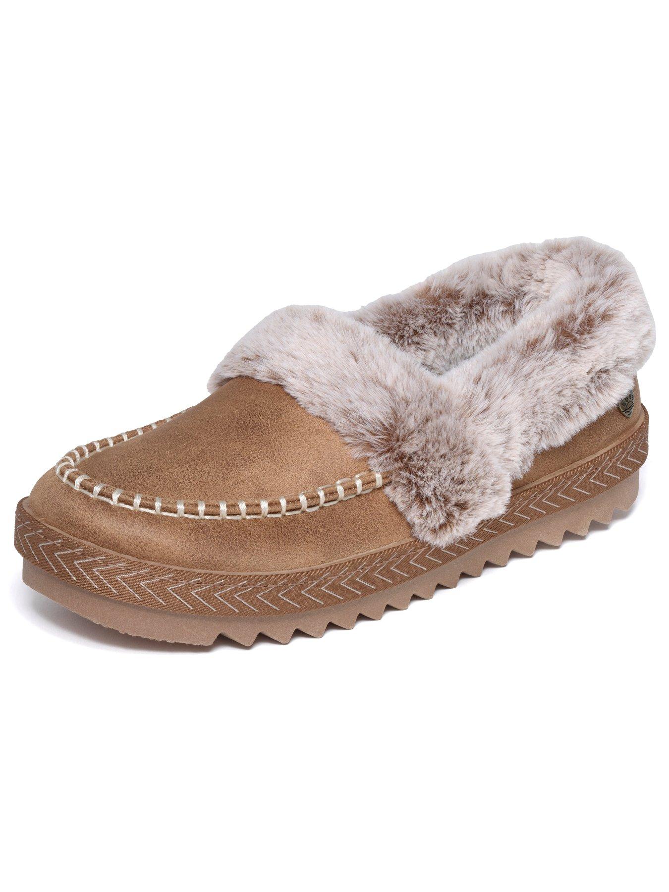 Image 5 of 6 of Skechers Cosy Kiss Slip-On Loafers - Brown