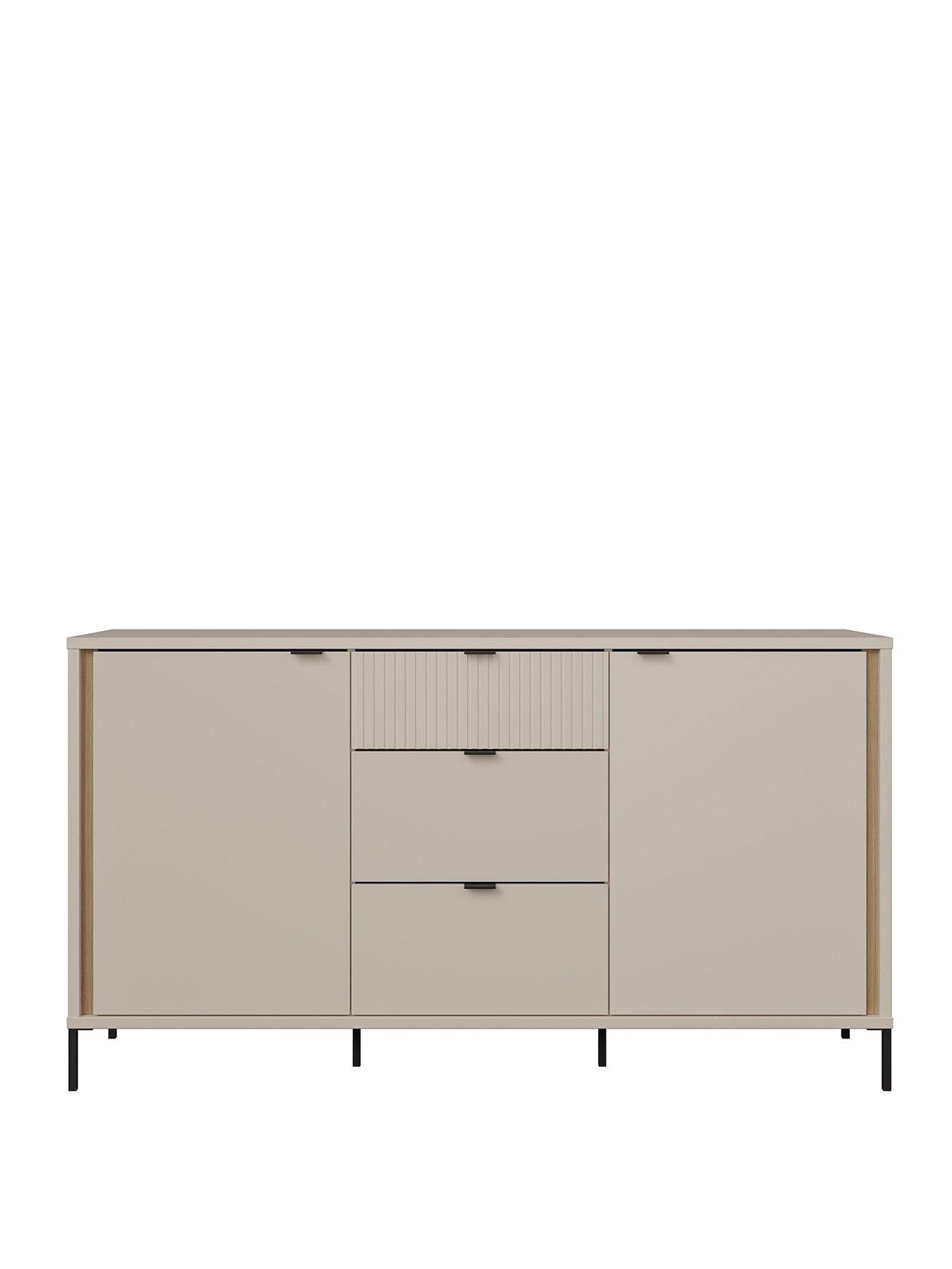 Image 2 of 7 of Seravel Sideboard - Sand/Oak