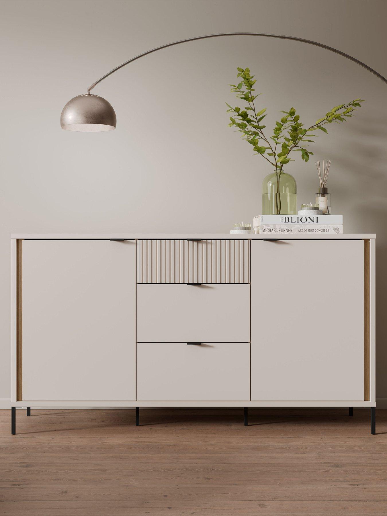 Image 4 of 7 of Seravel Sideboard - Sand/Oak