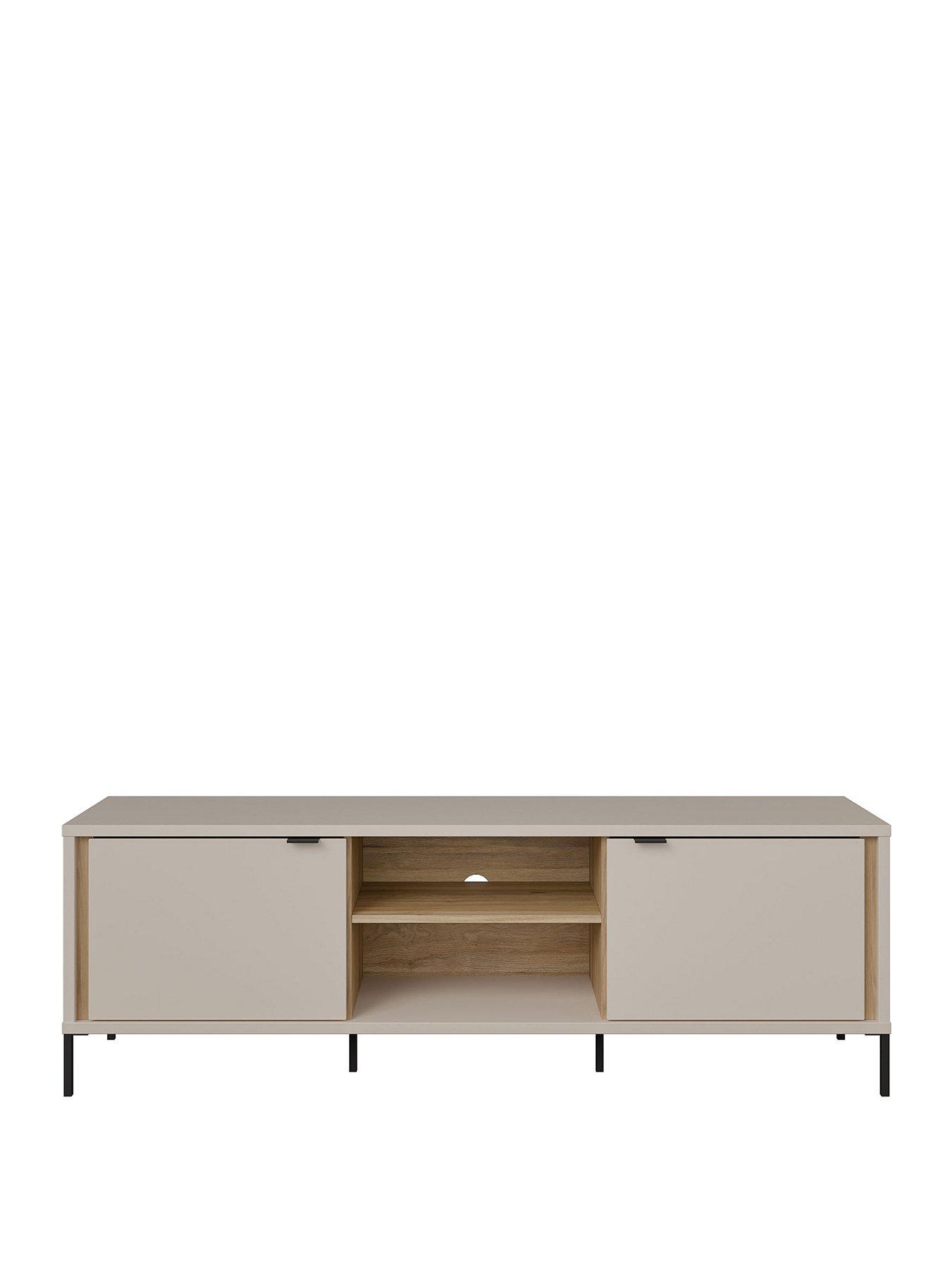 Image 2 of 6 of Seravel TV&nbsp;Unit - Sand/Oak&nbsp;-&nbsp;fits Up To 70 Inch