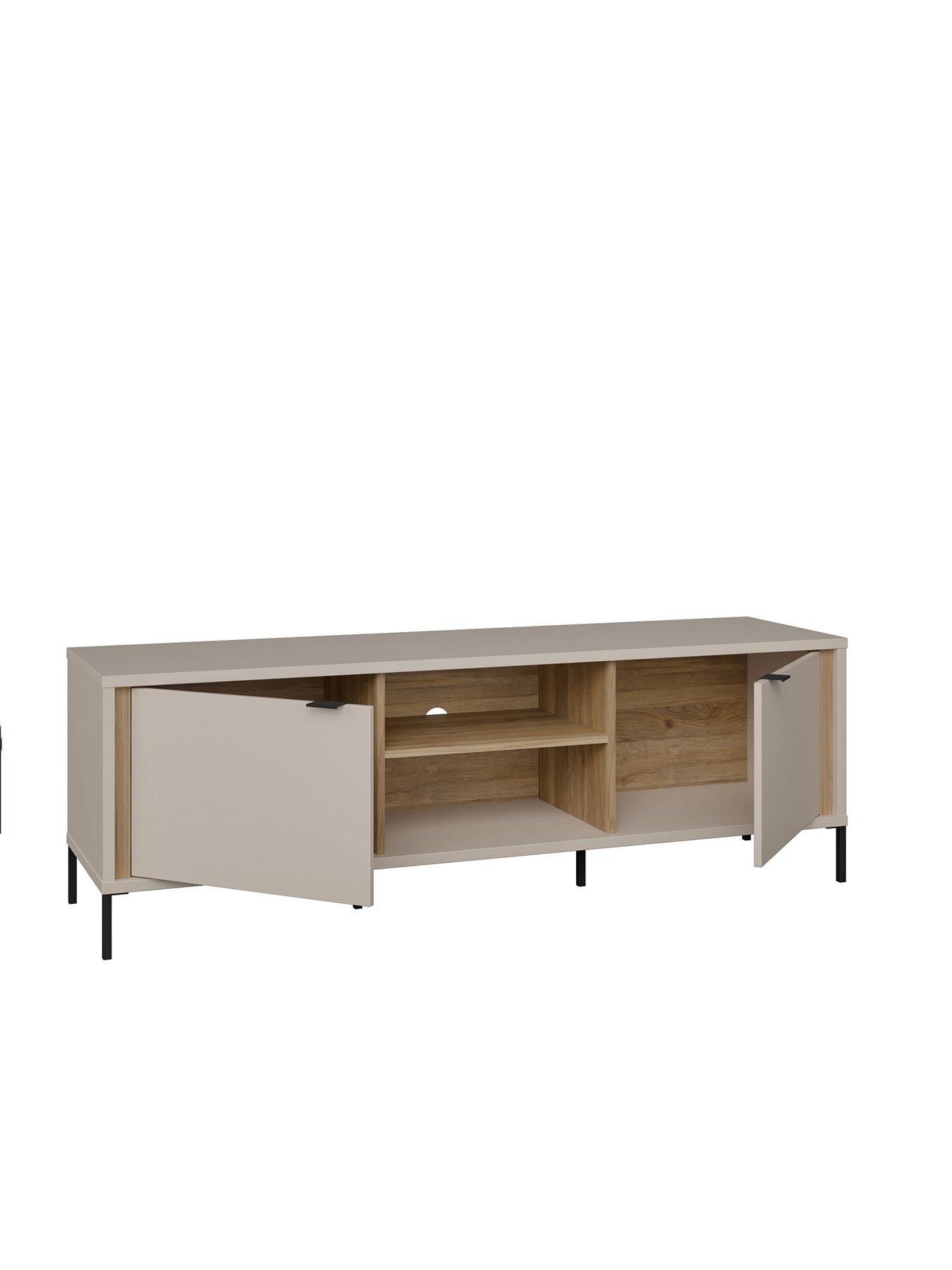 Image 4 of 6 of Seravel TV&nbsp;Unit - Sand/Oak&nbsp;-&nbsp;fits Up To 70 Inch