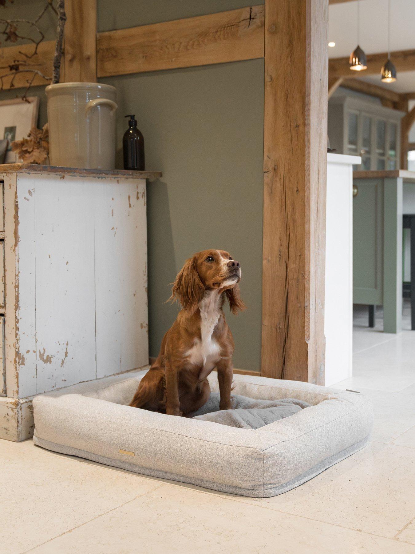 Image 1 of 5 of Lords and Labradors Comfort Cube Dog Bed in Ivory by Lords &amp; Labradors