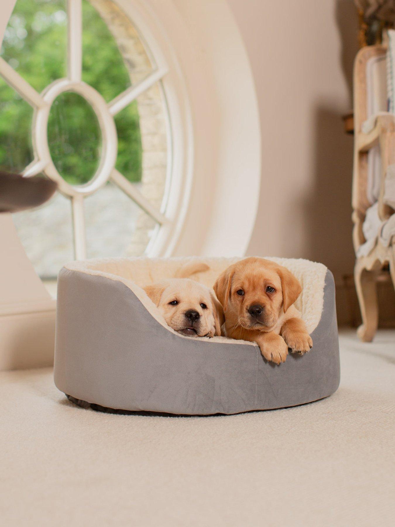 Lords and Labradors Grow with me puppy bed Grey