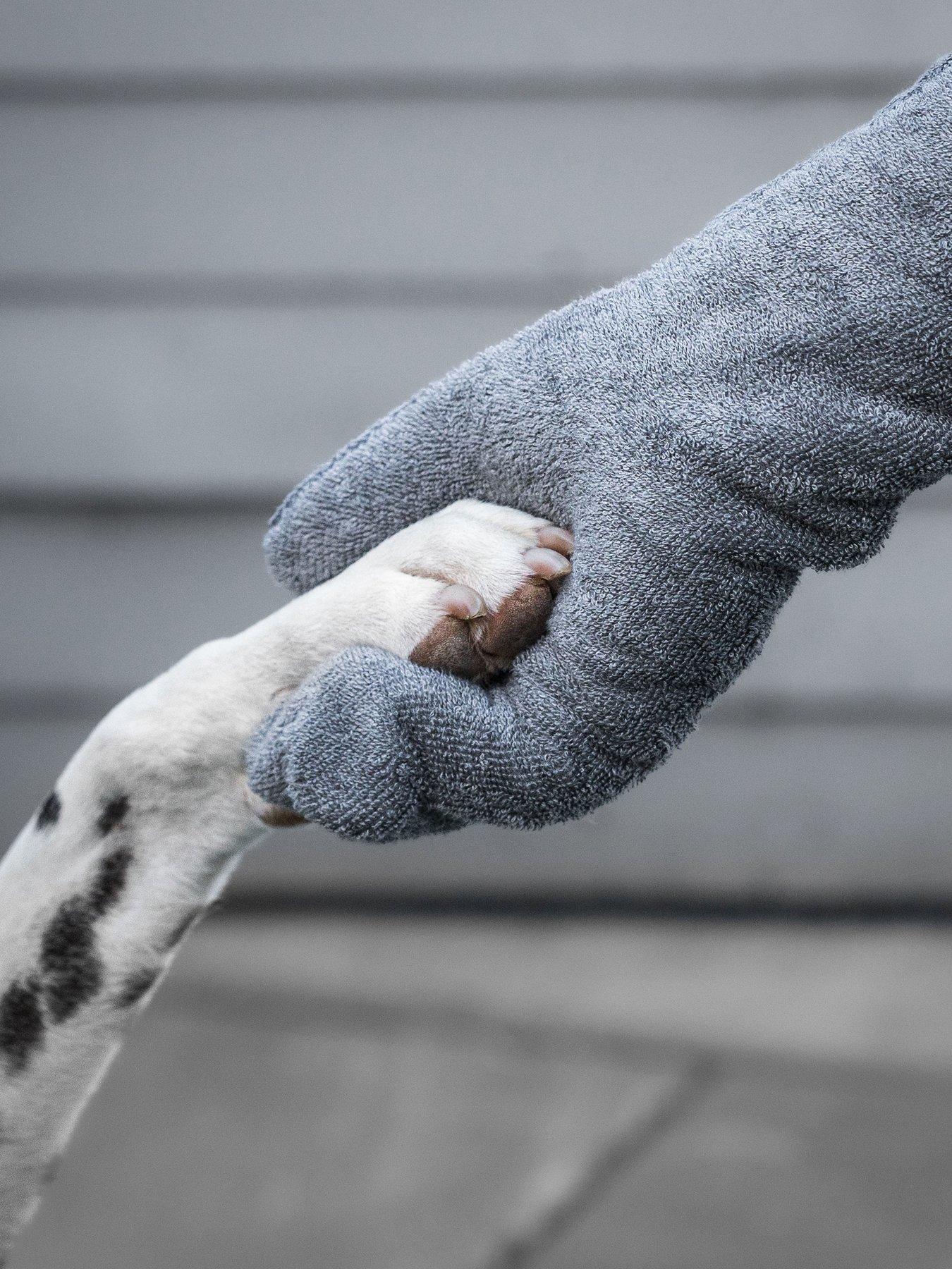 Image 5 of 6 of Lords and Labradors Bamboo Drying Mitts in Gun Metal by Lords &amp; Labradors