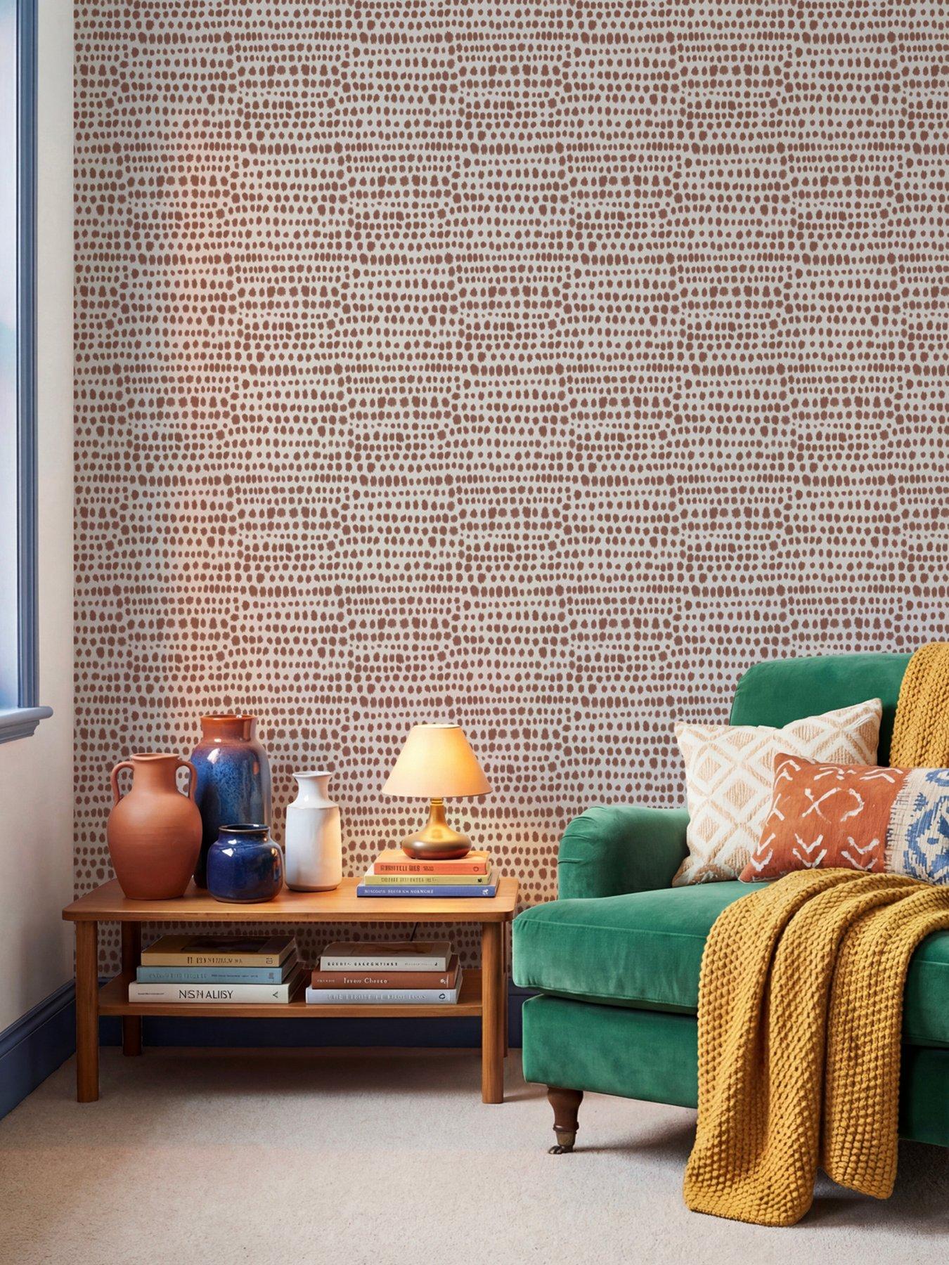 The Very Collection Tribal Dot Spice Wallpaper