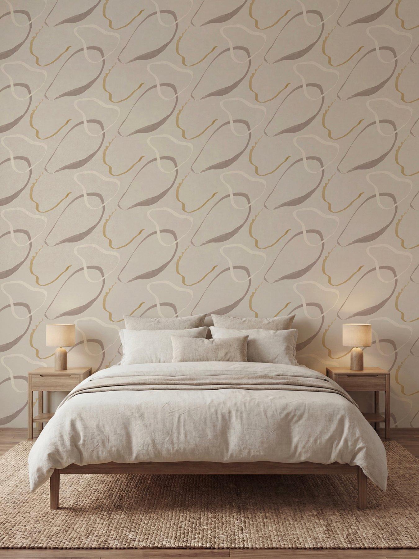 Image 4 of 4 of The Very Collection Abstract Lines Neutral Wallpaper