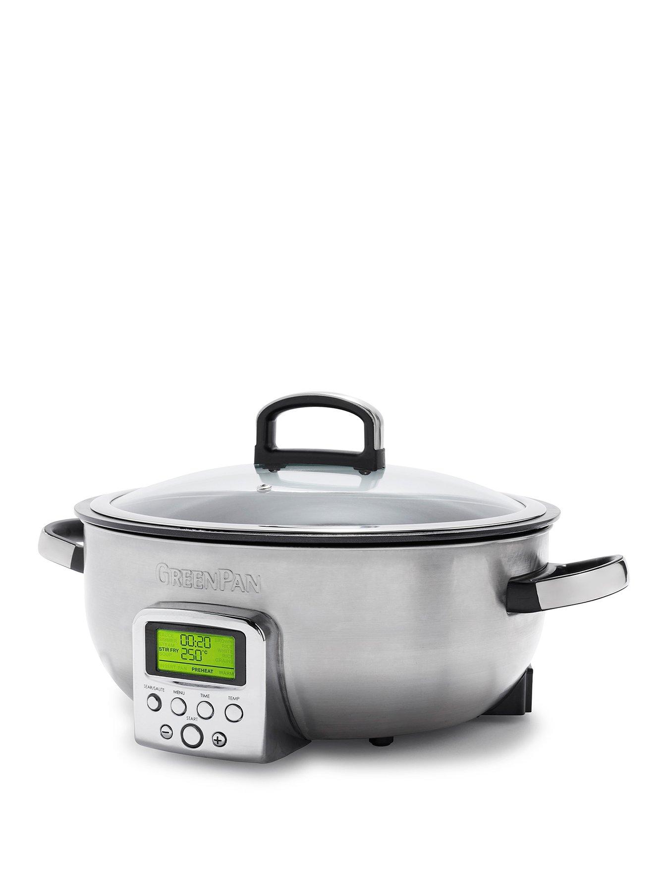 Image 1 of 7 of GreenPan Elite Omnicooker 5.6L Stainless steel