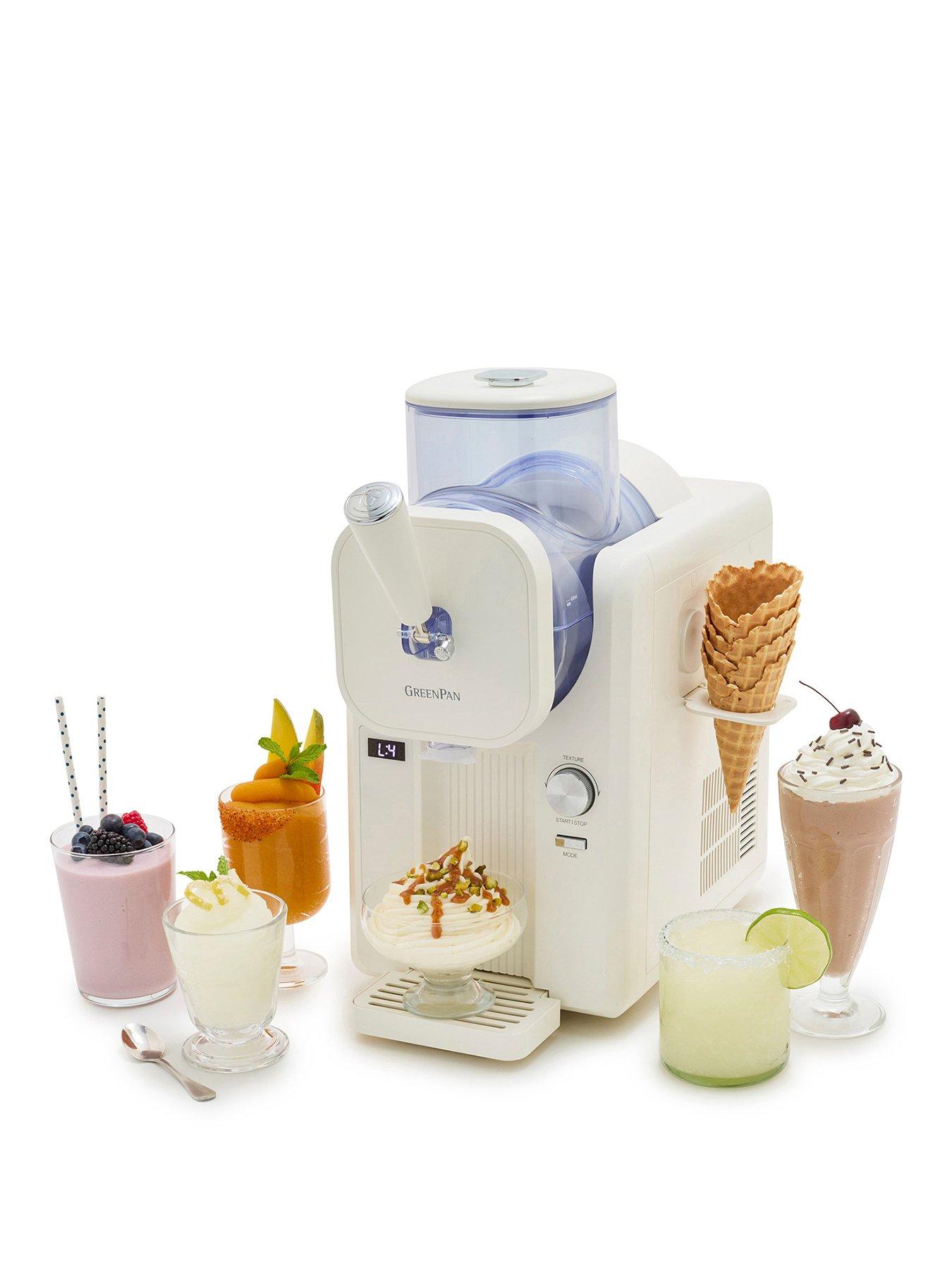 Image 1 of 8 of GreenPan Frost Ice Cream Maker Cream White