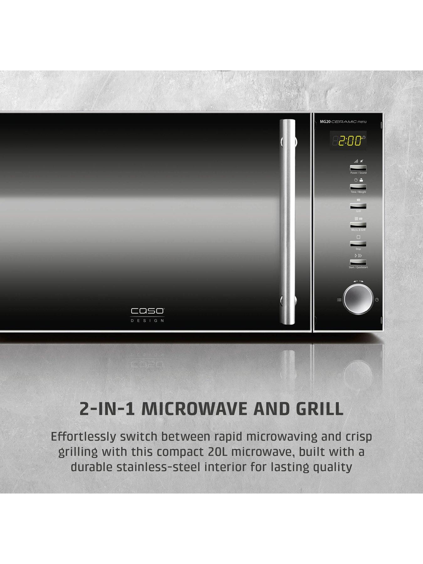 Image 2 of 7 of Caso CASO Design 20L Ceramic Menu Microwave + Grill