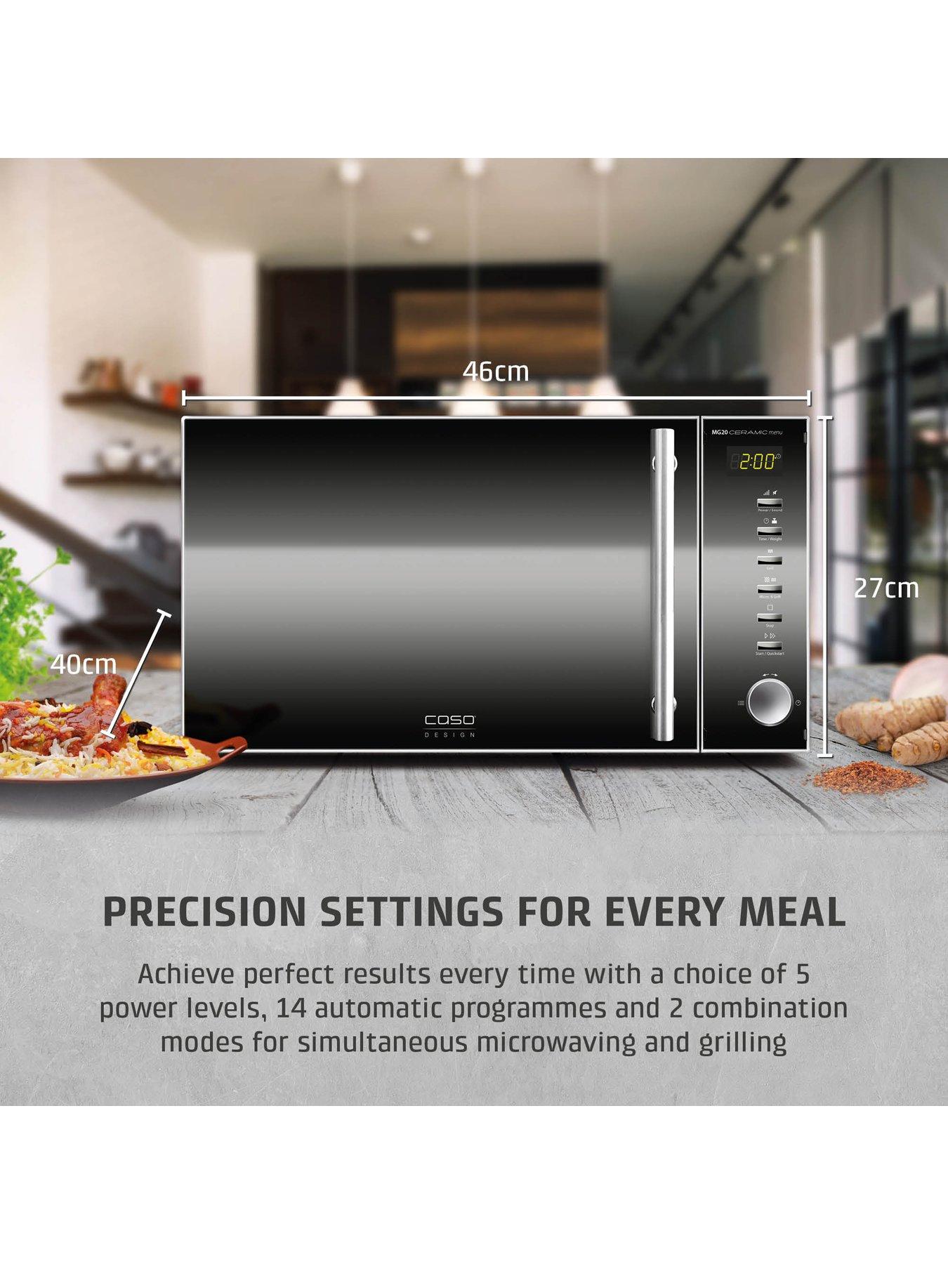 Image 3 of 7 of Caso CASO Design 20L Ceramic Menu Microwave + Grill