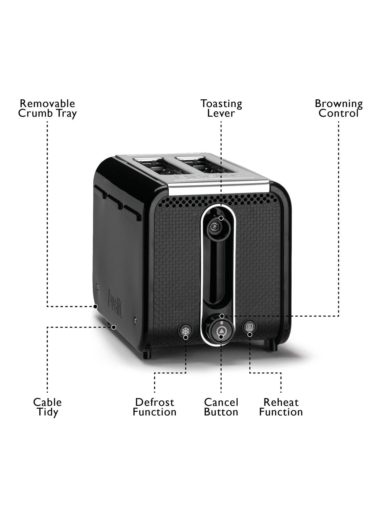 Image 7 of 8 of Dualit Studio by Dualit 2 Slot Toaster Black
