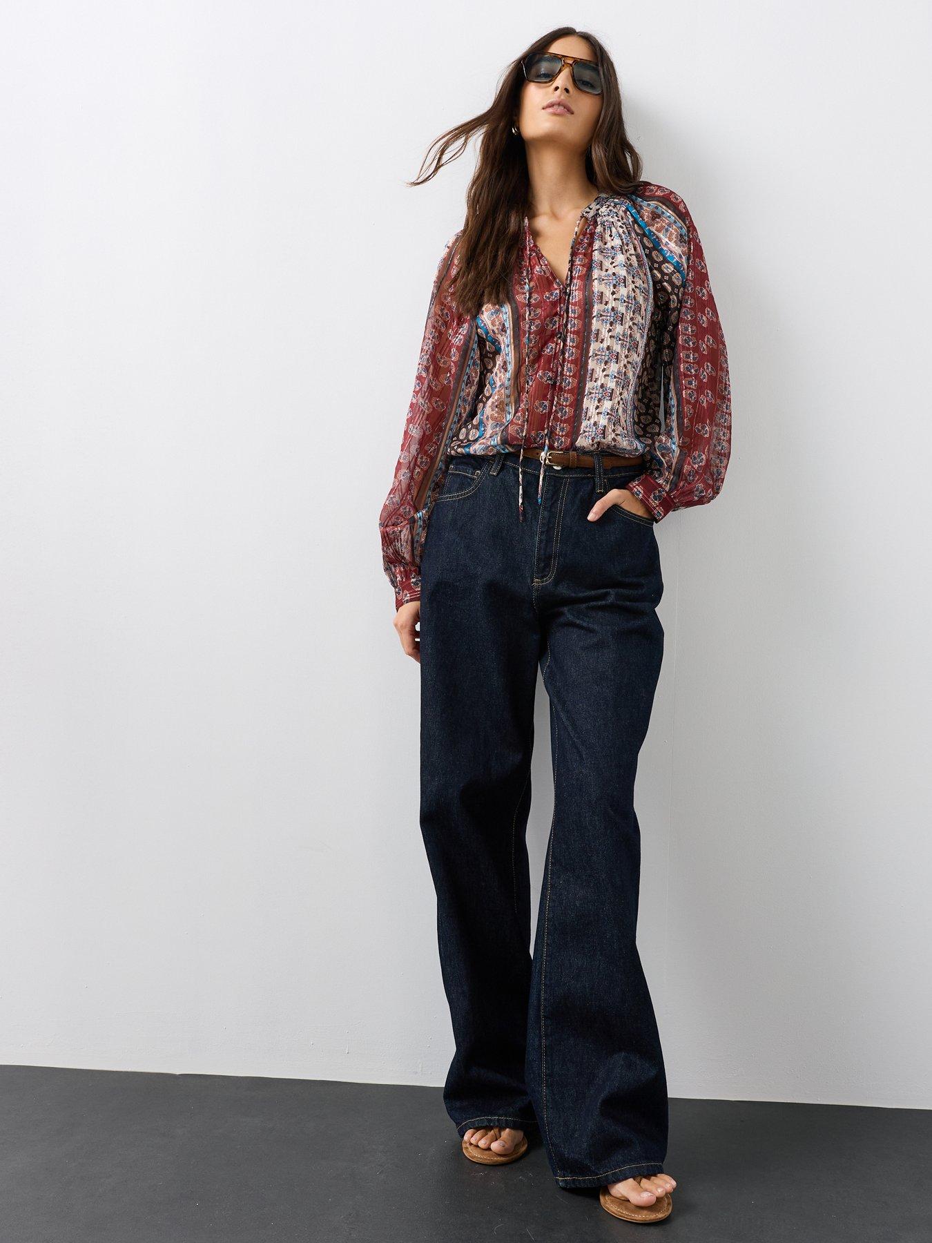 Image 3 of 7 of The Very Collection Printed Georgette Blouse