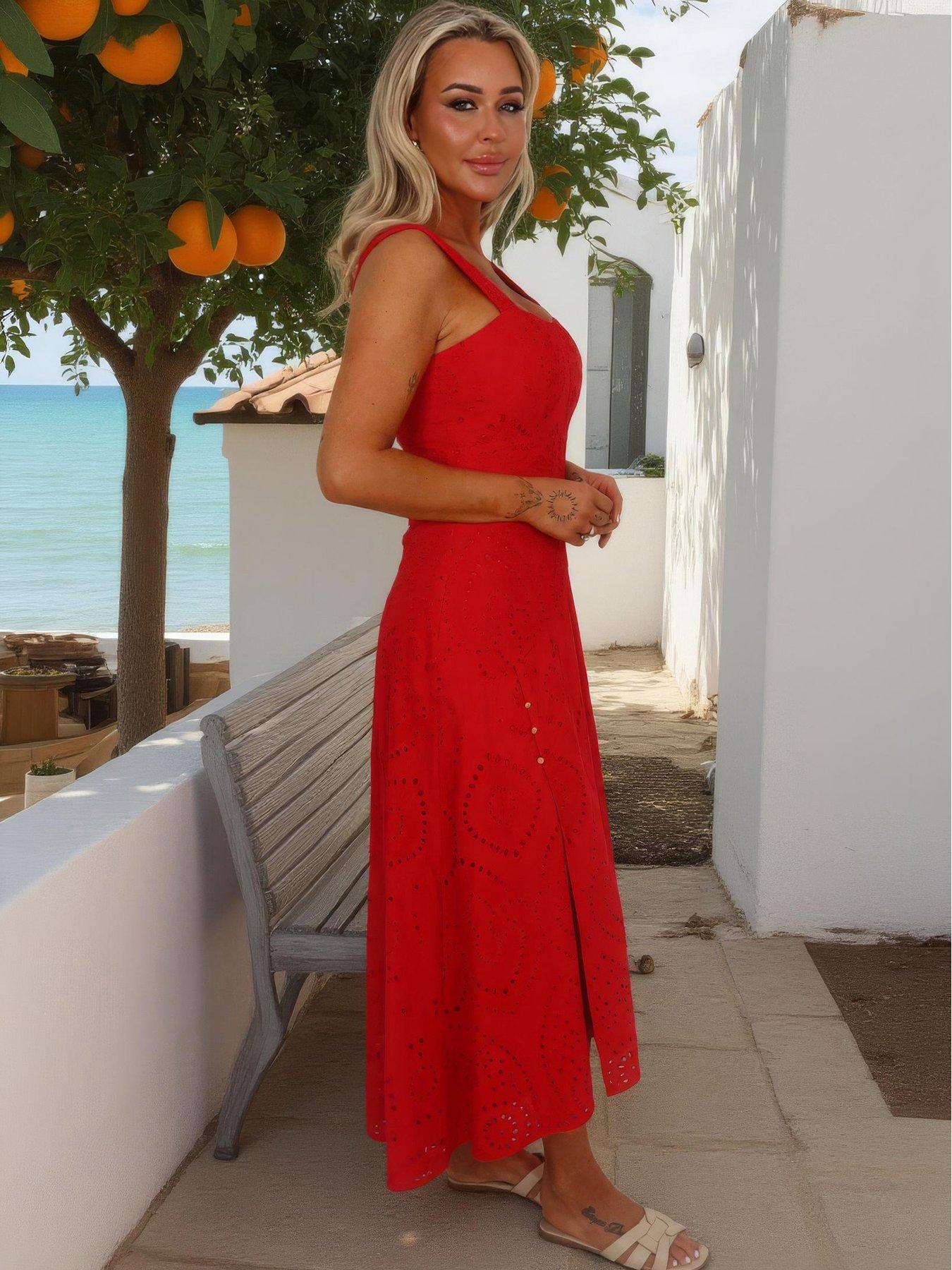 ax paris red lace dress Introducing our newest obsession!, Red Lace Racer Neck Ruched Waist Midi  Dress, Get ready to turn heads! Shop now and slay the fashion game | AX  Paris