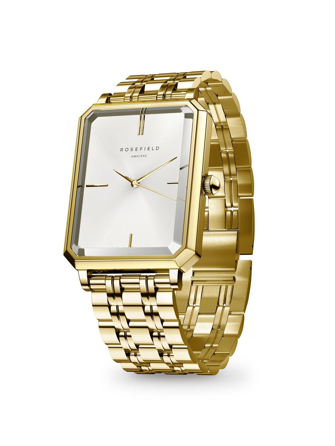 Image 2 of 7 of Rosefield OCTAGON  White Dial Gold Case and Bracelet