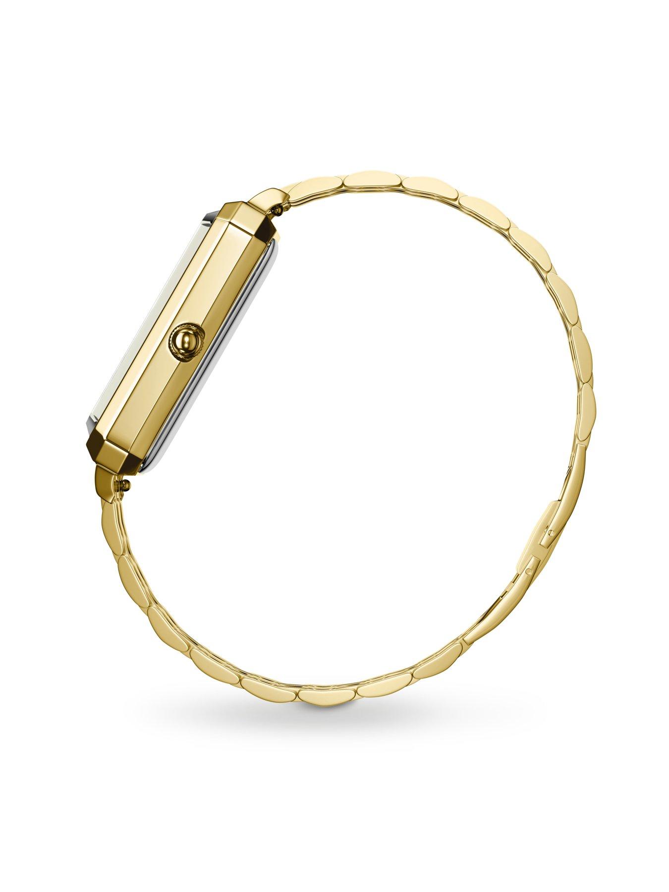Image 5 of 7 of Rosefield OCTAGON  White Dial Gold Case and Bracelet