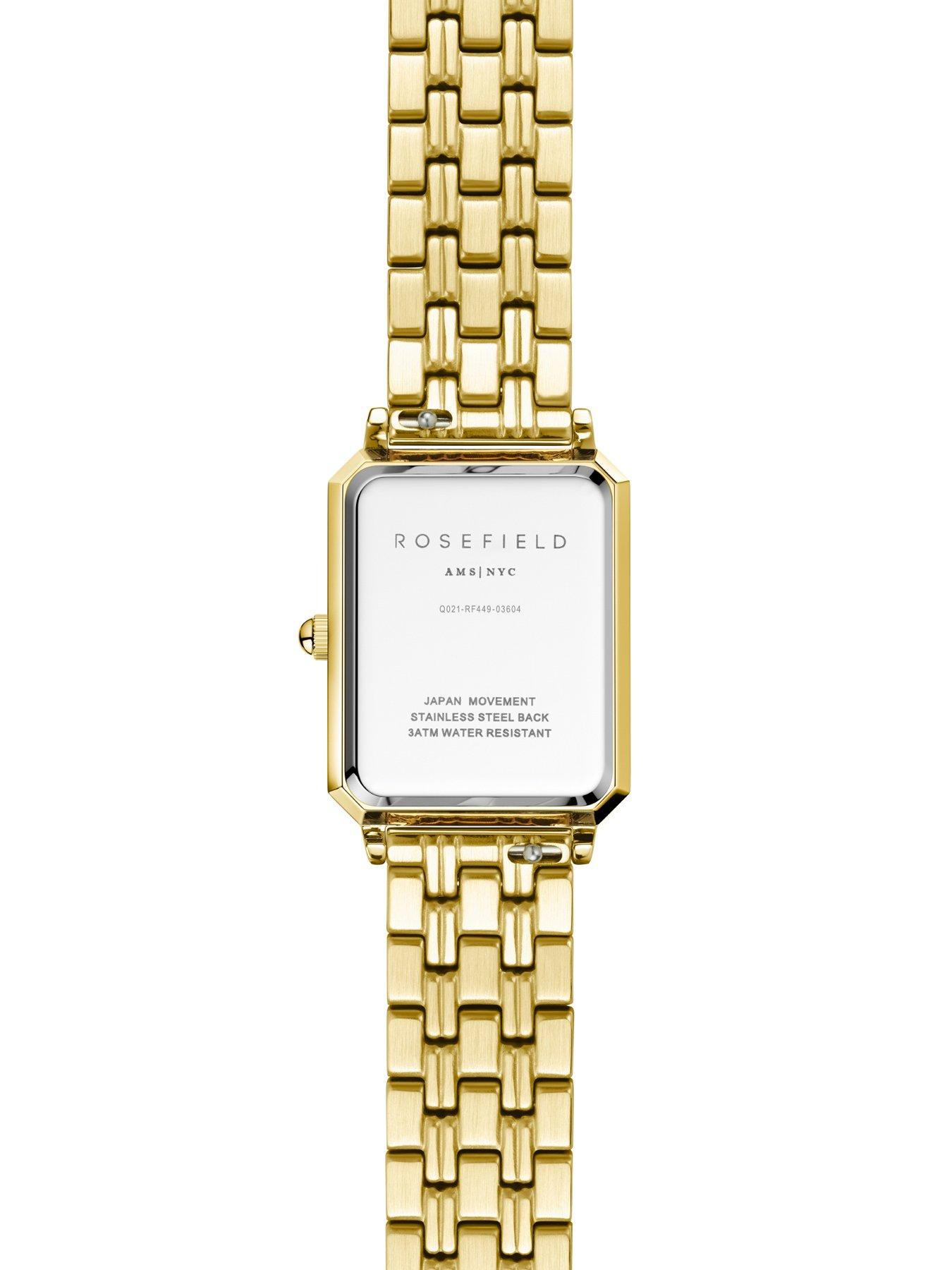 Image 6 of 7 of Rosefield OCTAGON  White Dial Gold Case and Bracelet