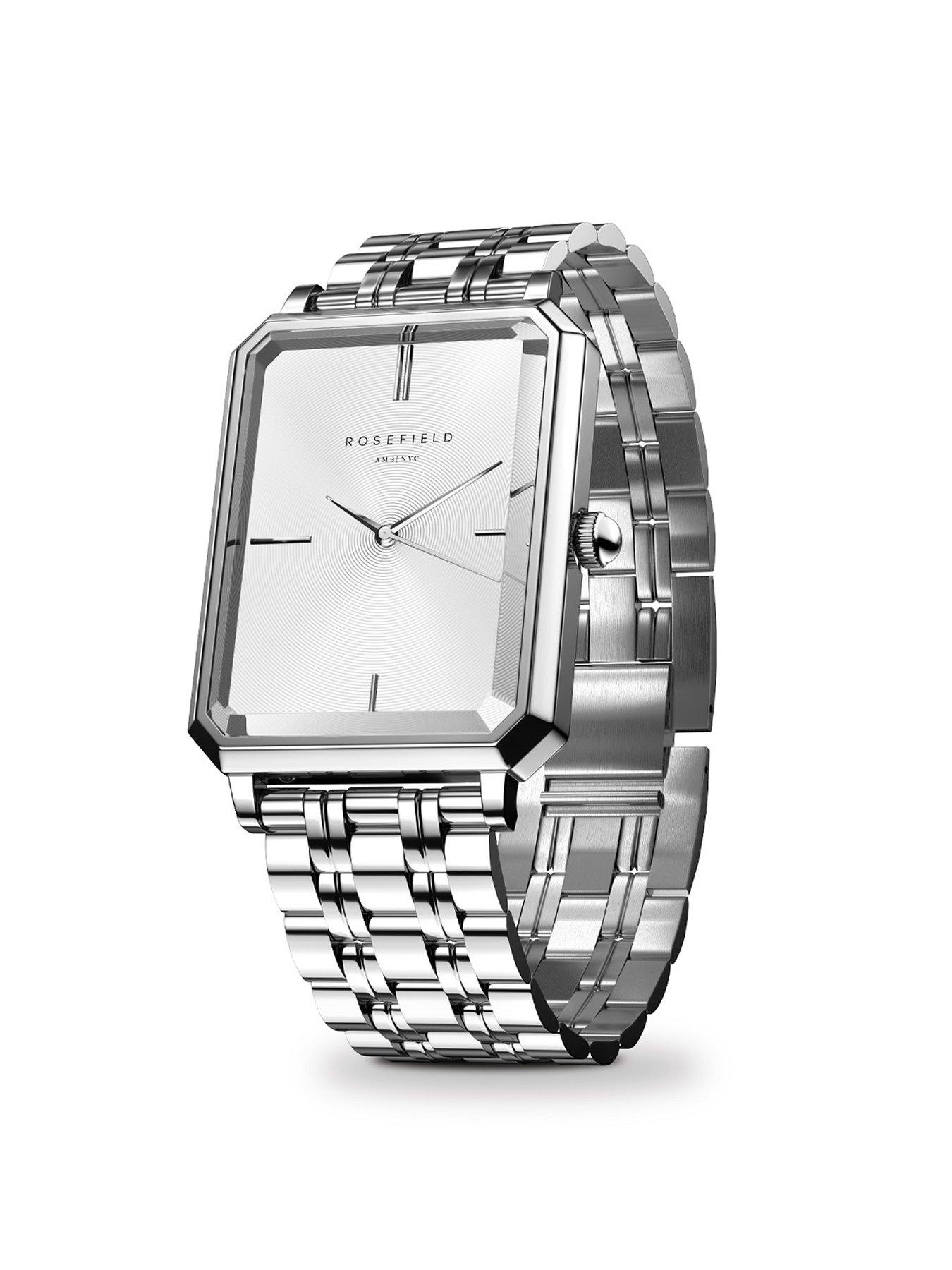 Image 2 of 5 of Rosefield OCTAGON  White Dial Steel Case and Bracelet
