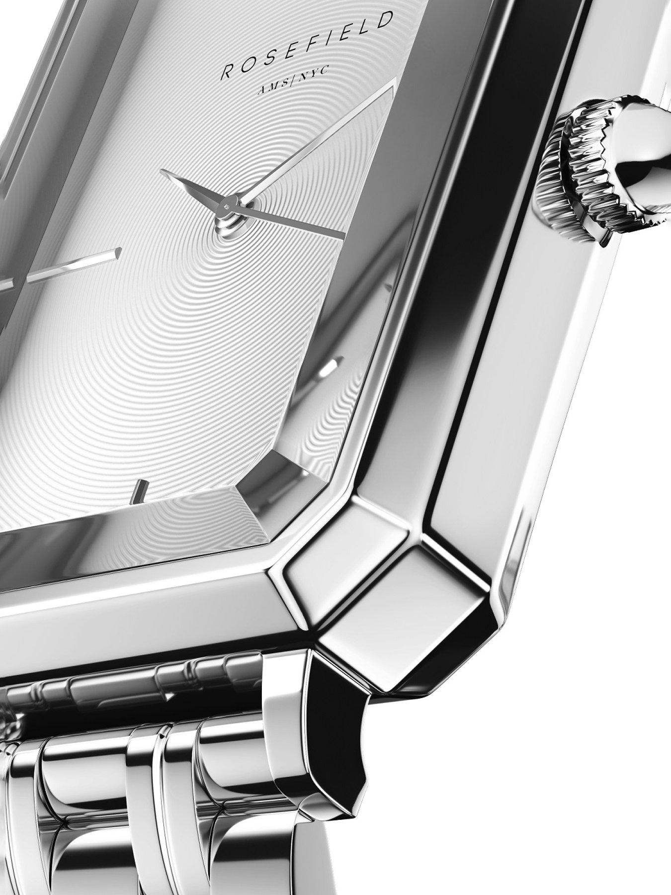 Image 4 of 5 of Rosefield OCTAGON  White Dial Steel Case and Bracelet