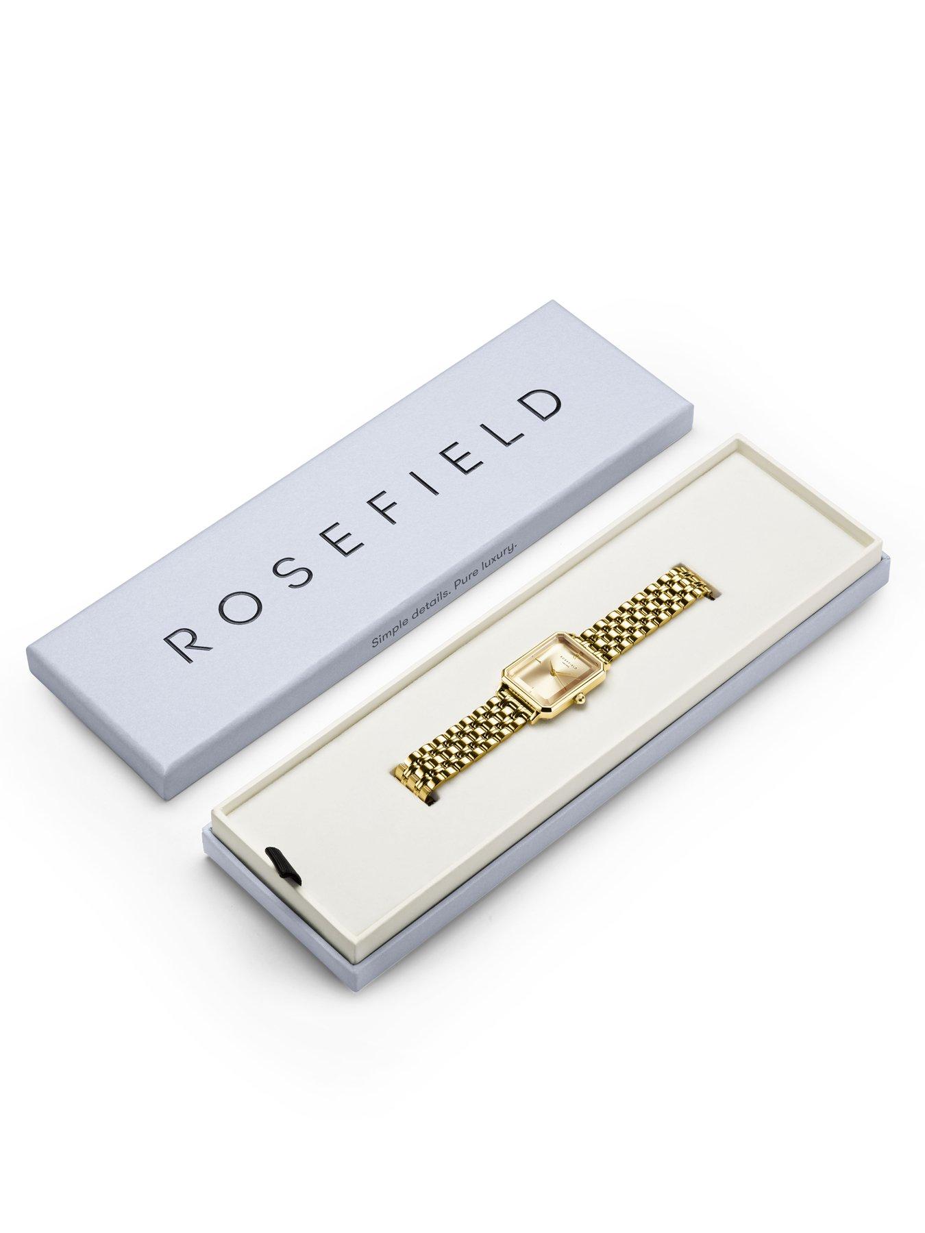 Image 3 of 4 of Rosefield OCTAGON  Gold Dial Gold Case and Bracelet