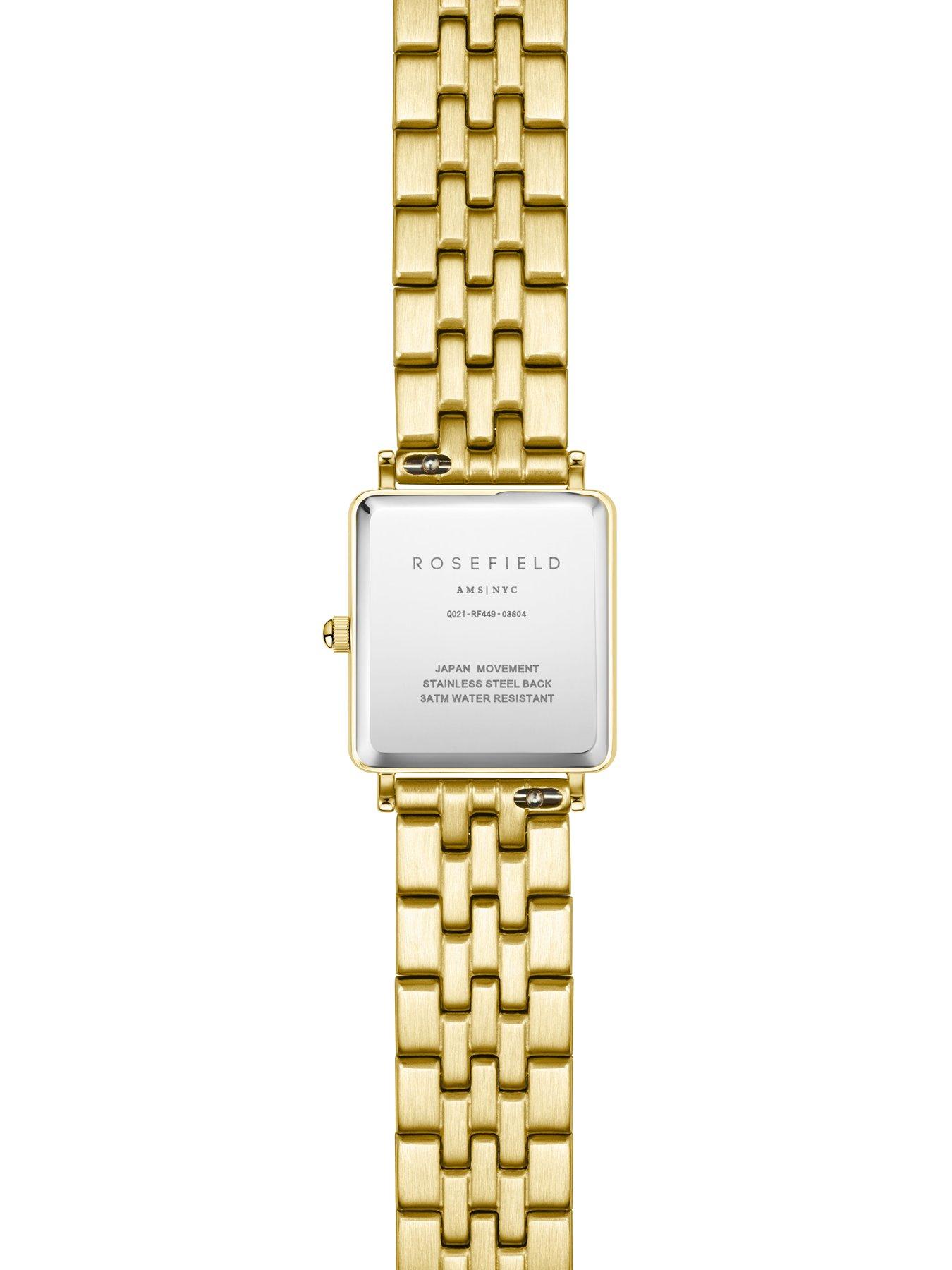 Image 2 of 4 of Rosefield BOXY XS White Dial Gold Case and Bracelet