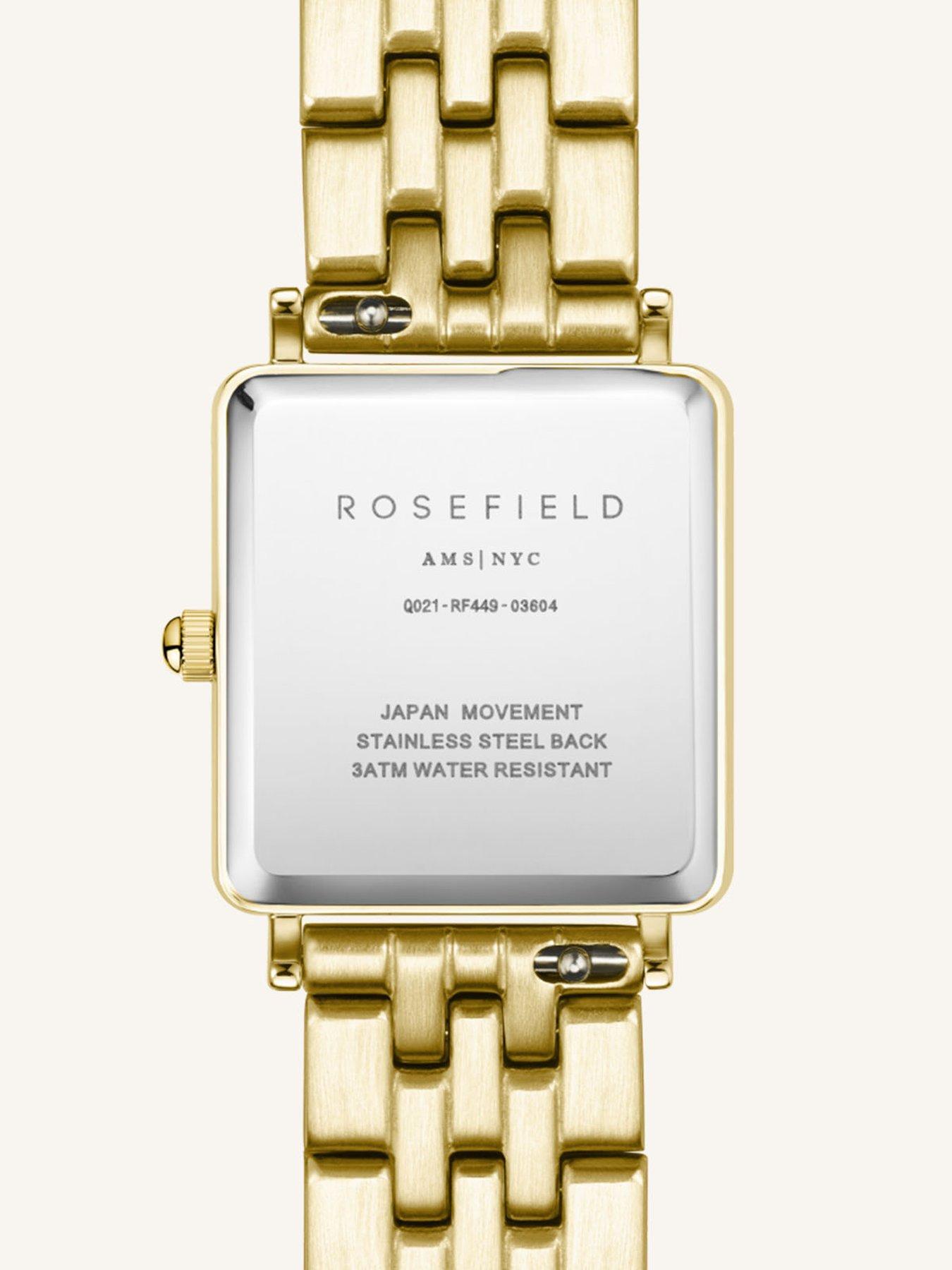 Image 3 of 4 of Rosefield BOXY XS White Dial Gold Case and Bracelet