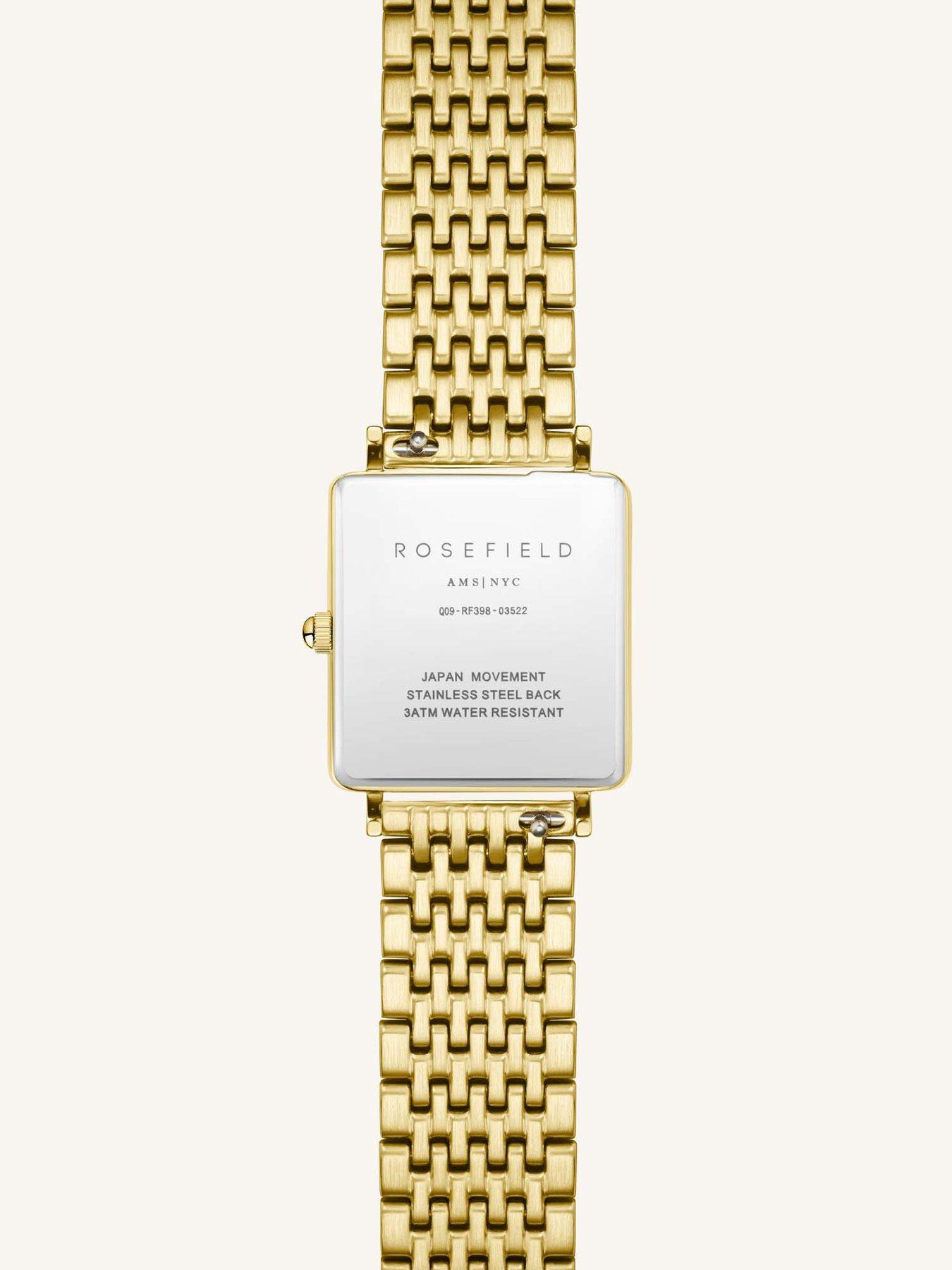 Image 2 of 2 of Rosefield BOXY  White Dial Gold Case and Multilinked Bracelet