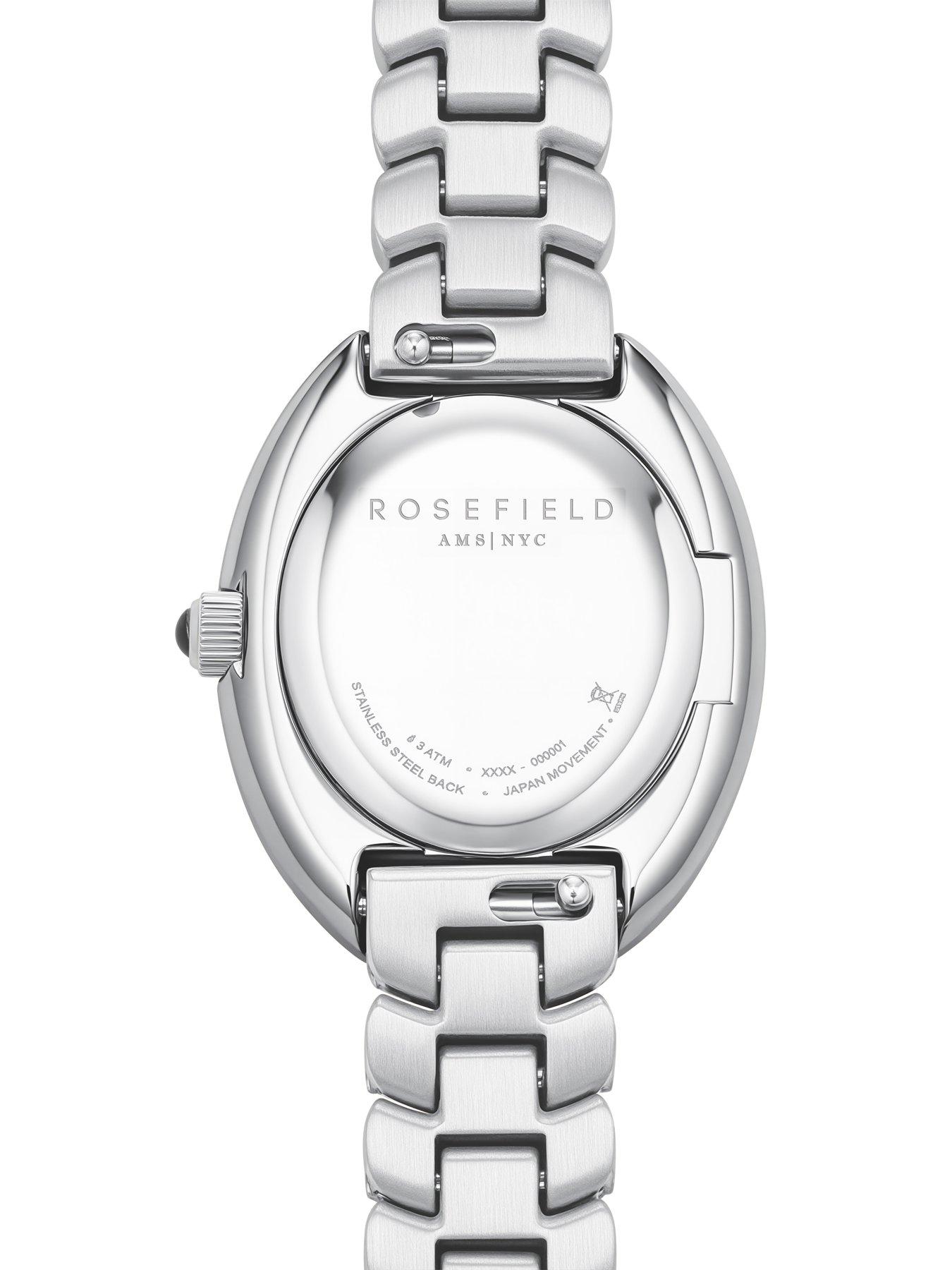 Image 4 of 6 of Rosefield OVALE Steel Case White Dial Steel Bracelet