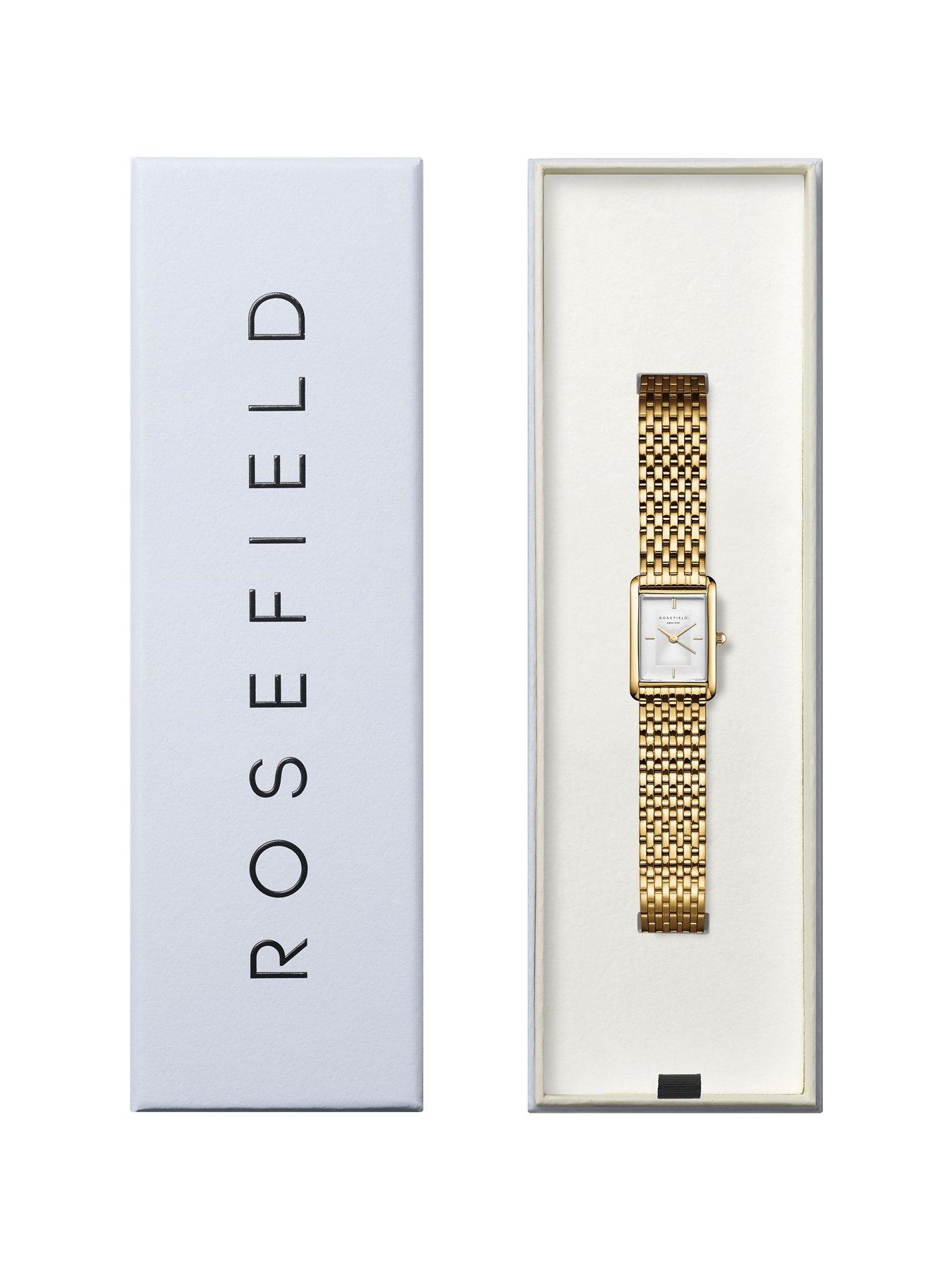 Image 3 of 4 of Rosefield HEIRLOOM White Dial Gold Case and Multi Linked Bracelet