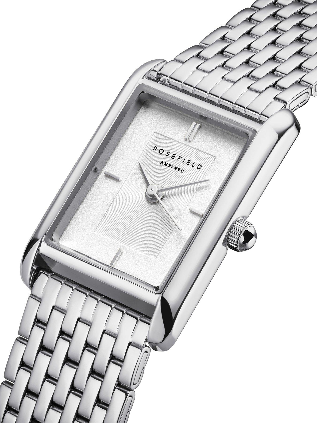 Image 2 of 5 of Rosefield HEIRLOOM White Dial Steel Case and Multi Linked Bracelet