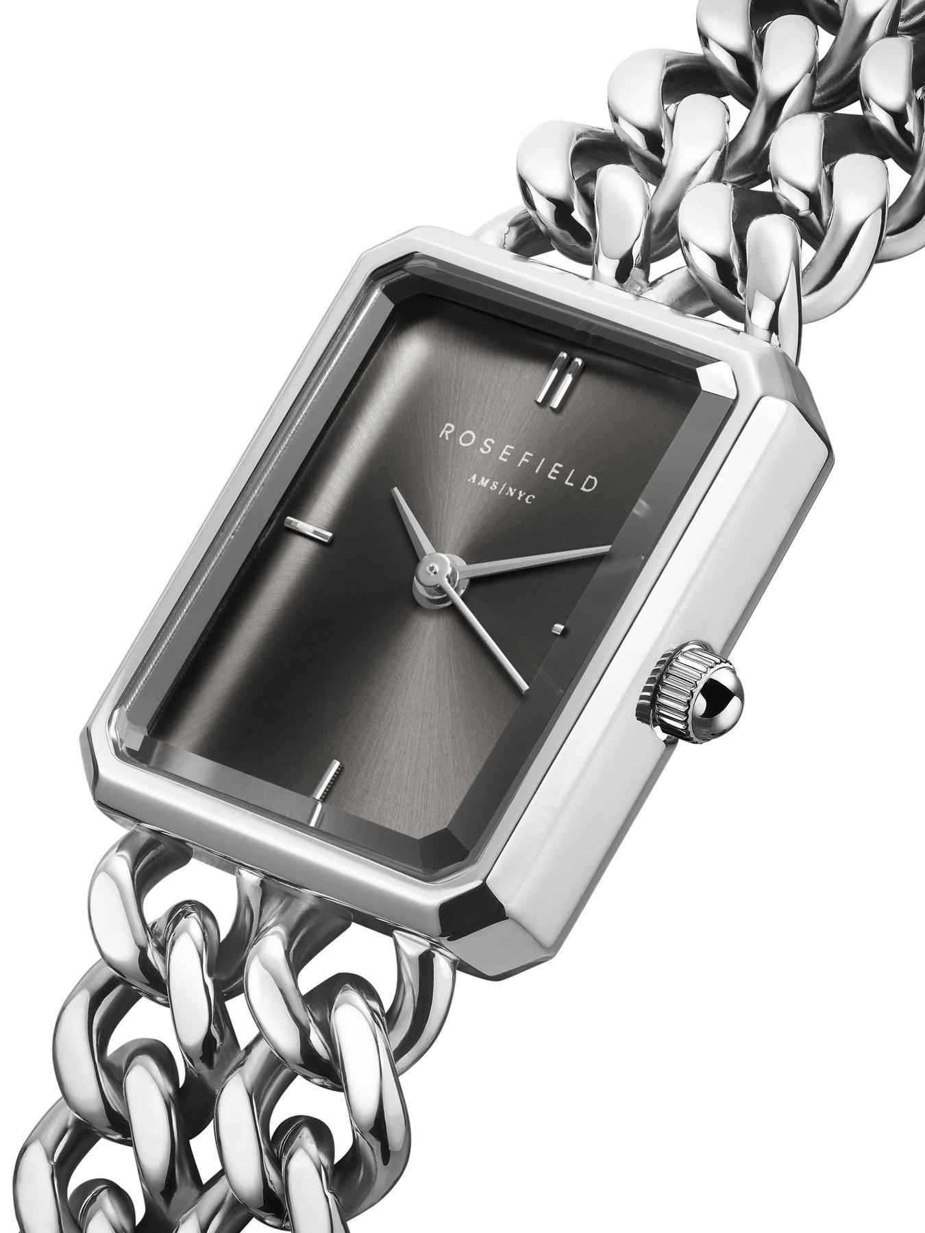 Image 2 of 3 of Rosefield STUDIO EDITION 04 Grey Dial Steel Curb Bracelet