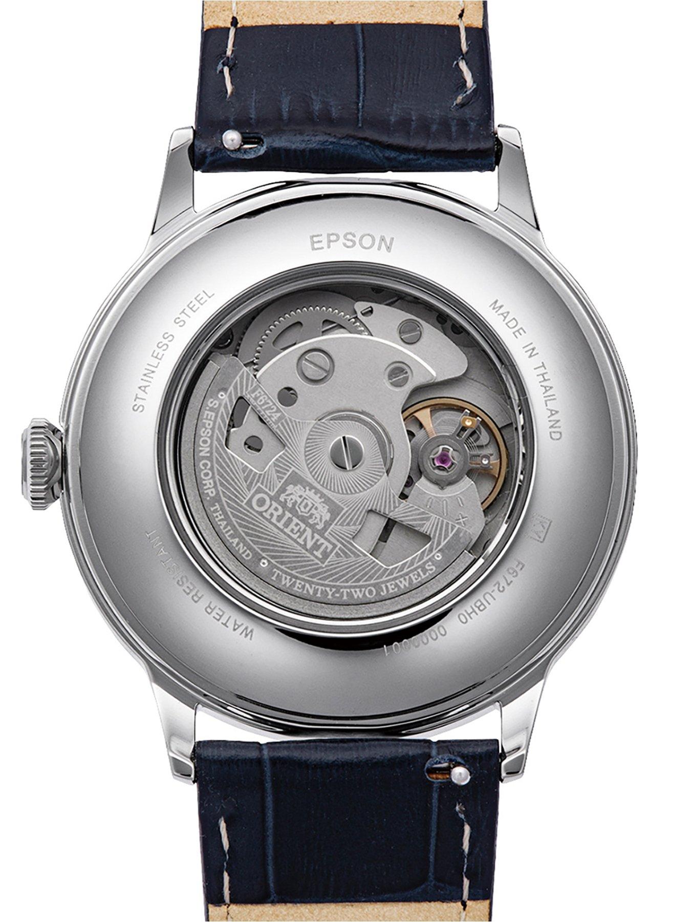 Image 4 of 4 of Orient Bambino 40.5mm Black Dial Roman Numerals  Black Leather Strap