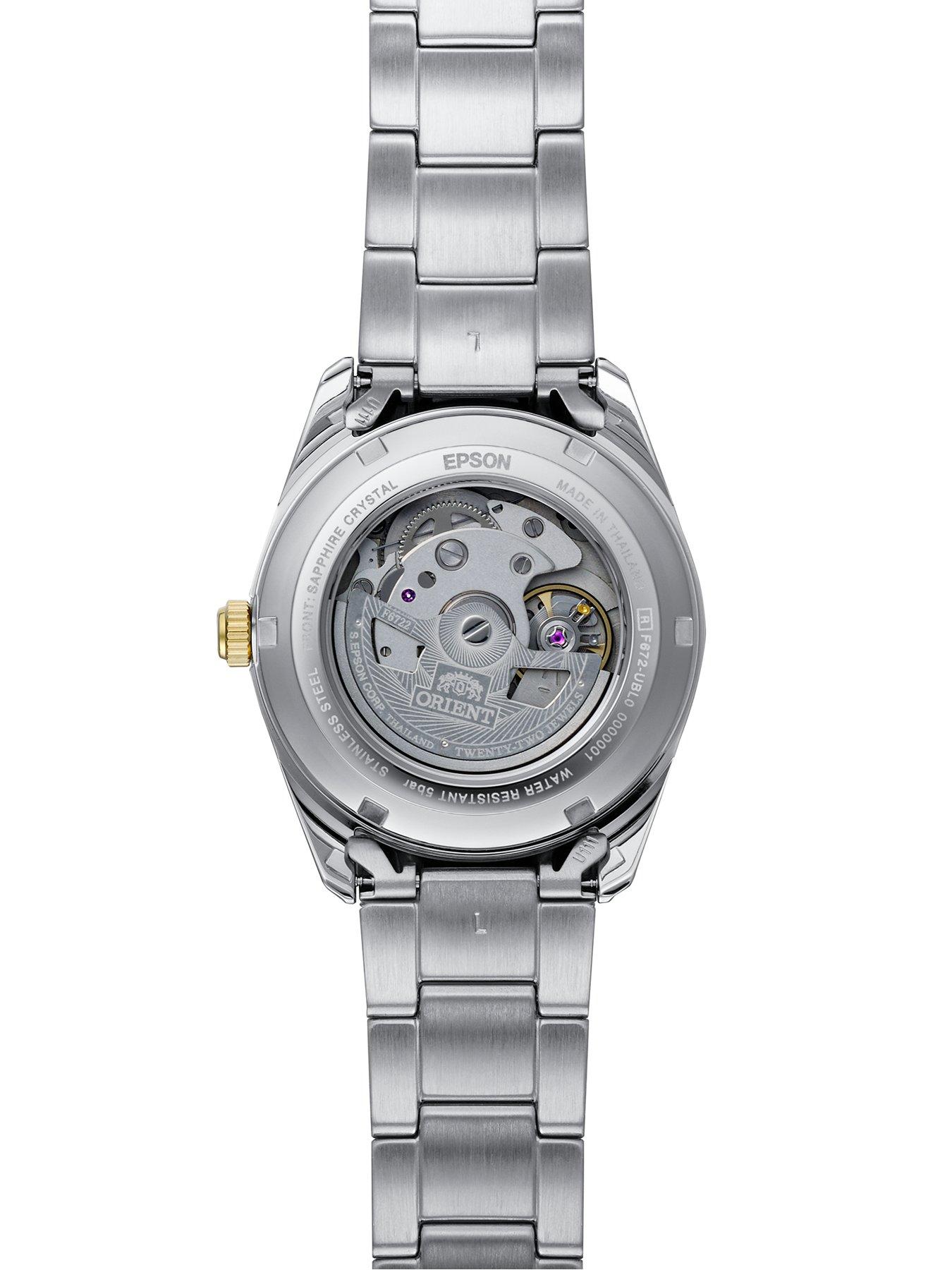 Image 3 of 4 of Orient Stretto Date Two Tone Silver Dial Steel