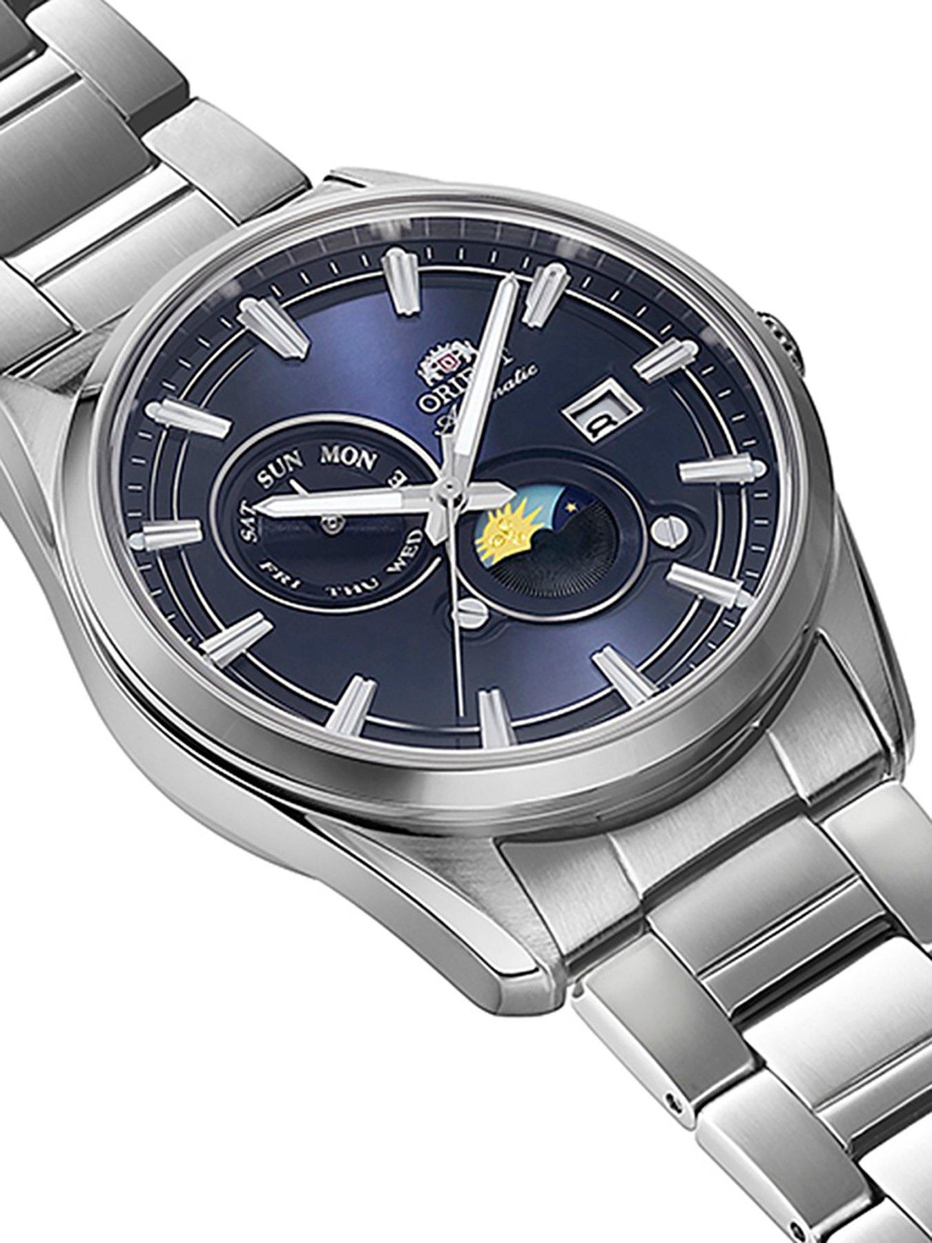 Image 2 of 3 of Orient Stretto Sun and Moon Blue Dial Steel
