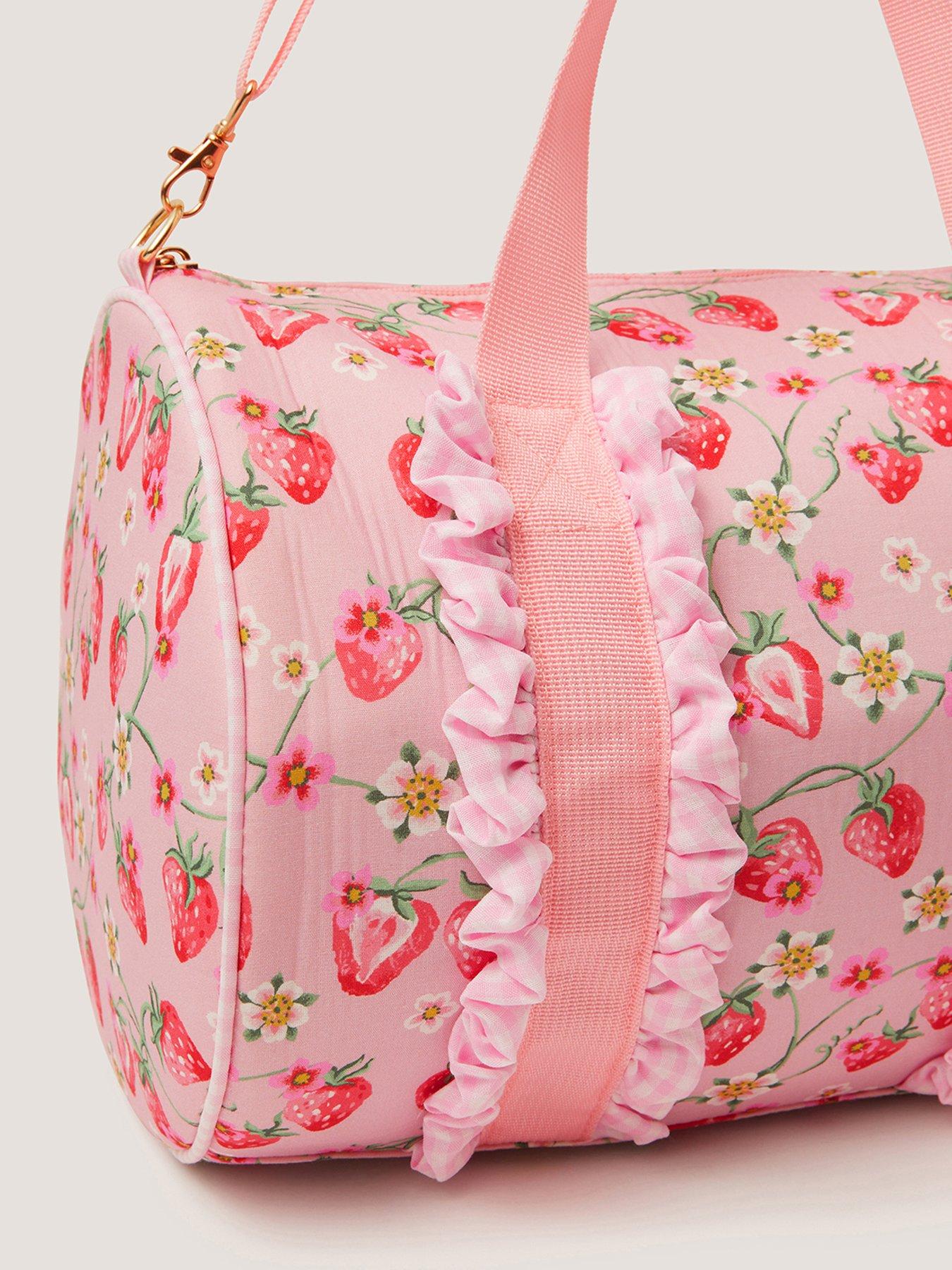 Image 3 of 4 of Monsoon Girls Strawberry Sleepover Bag - Pink