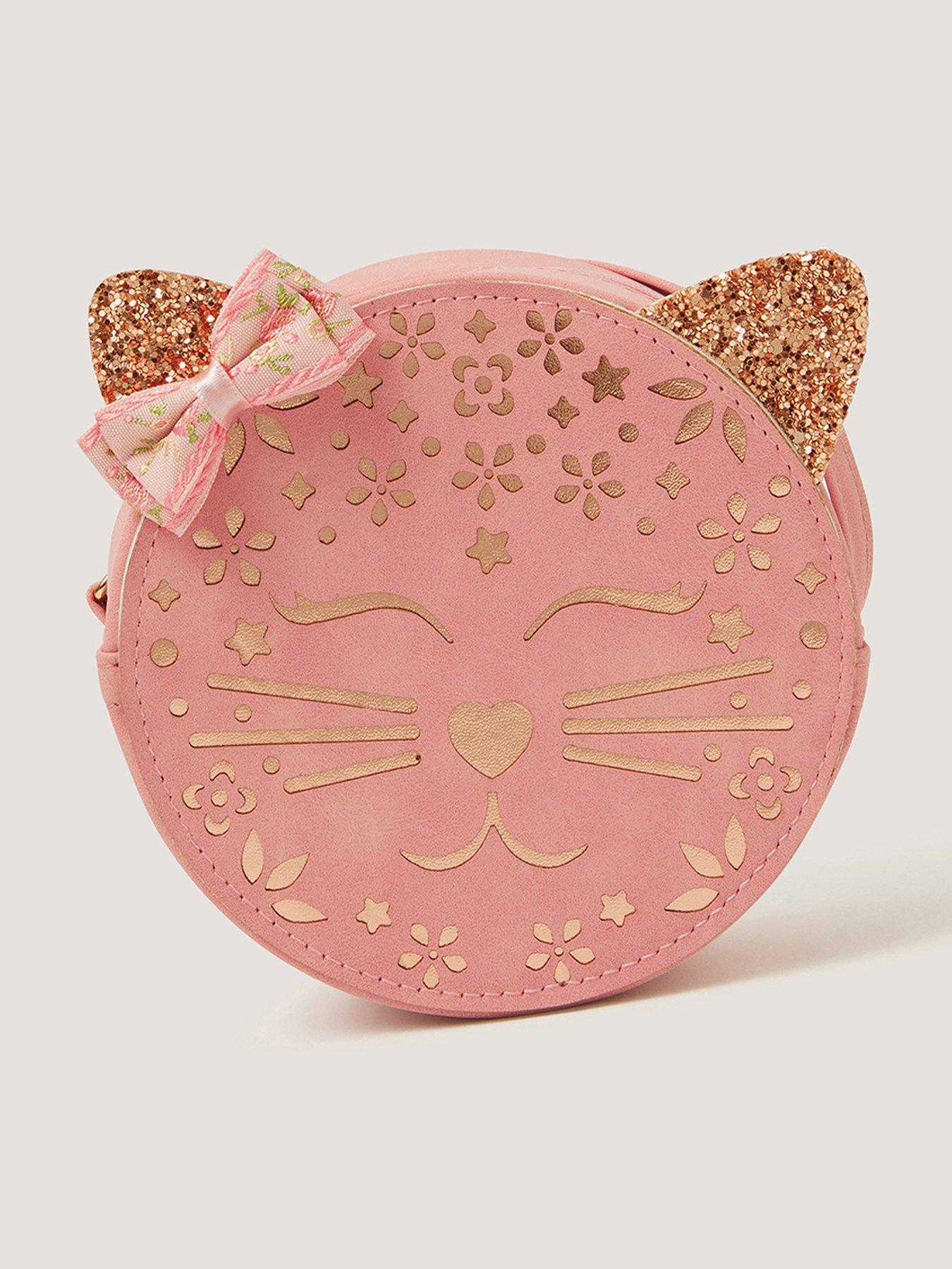 Monsoon Girls Charming Cat Bag - Pink