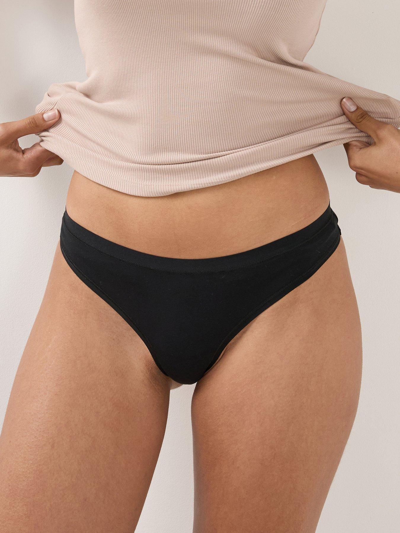 Image 5 of 6 of The Very Collection Womens 5 Pack Cotton Plain &amp; Leopard Print Hipster Briefs - Multi